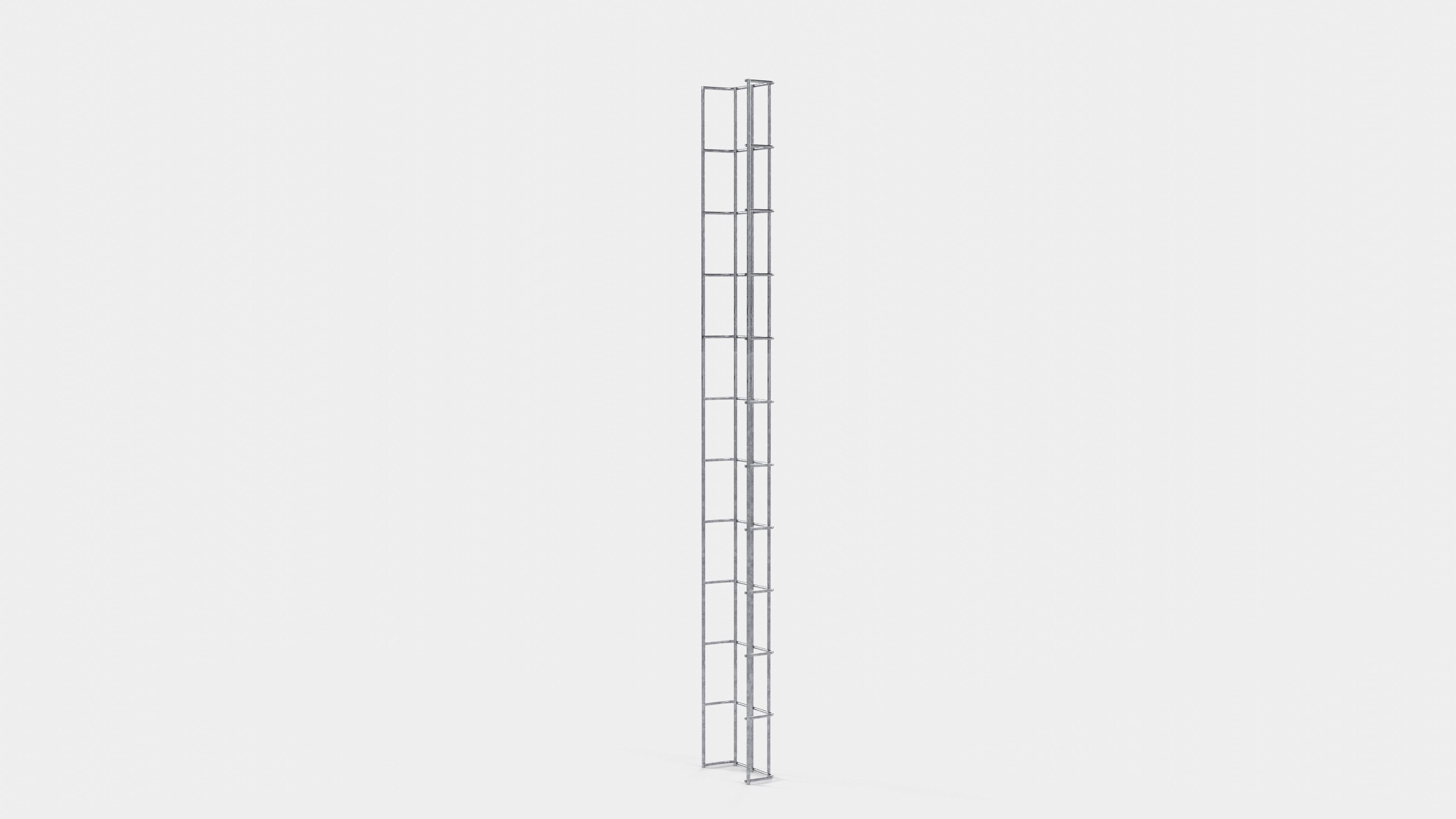 Kabelgoot hoogte 110 cm, diepte 5 cm, maaswijdte 5 x 10 cm