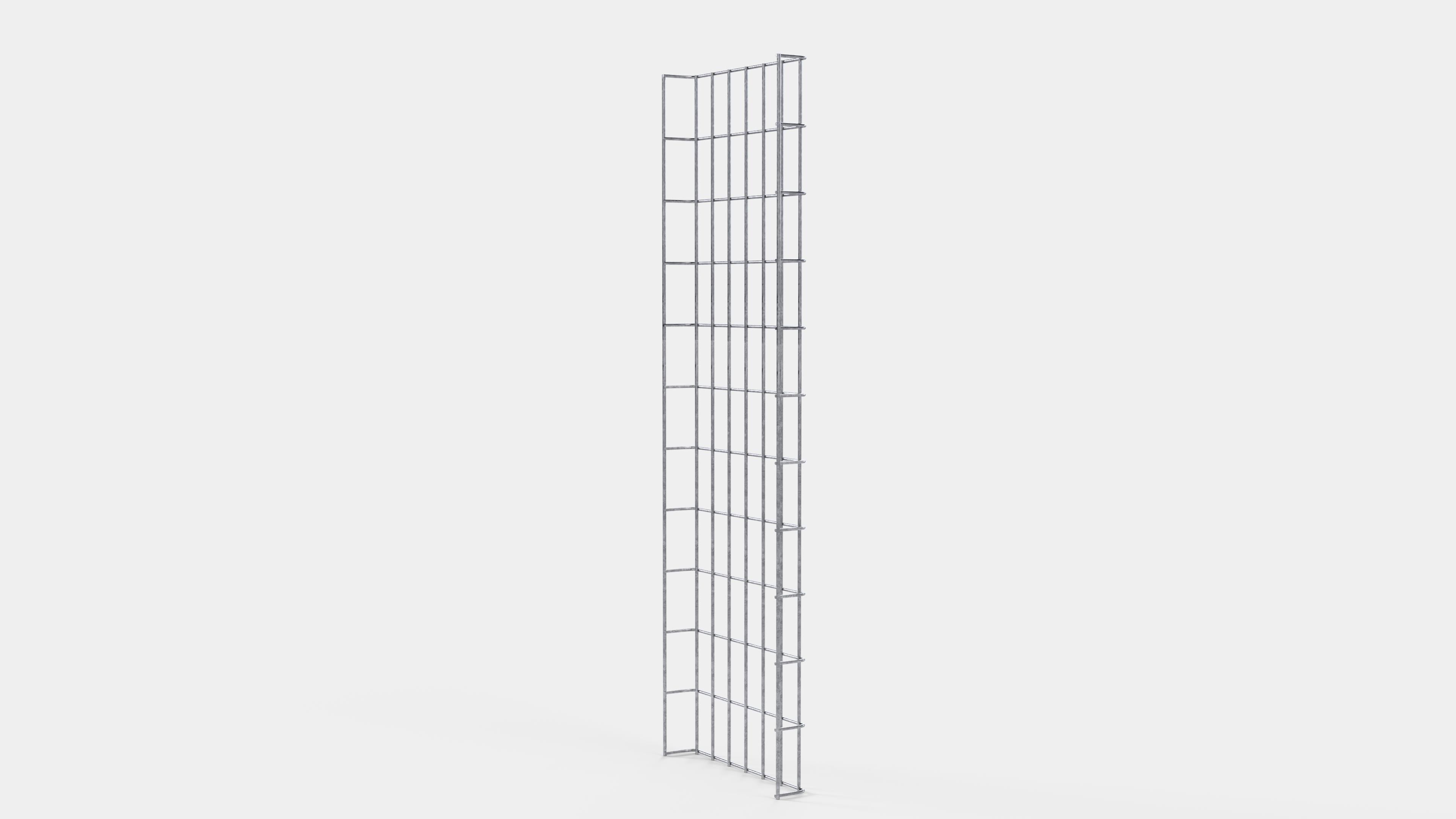 Trellis Hoogte 110 cm, diepte 5 cm, maaswijdte 5 x 10 cm
