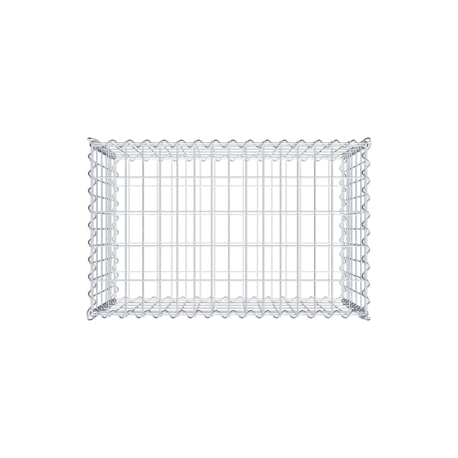 Gabione 80 cm x 50 cm x 50 cm (L x H x T), Maschenweite 5 cm x 10 cm, Spirale