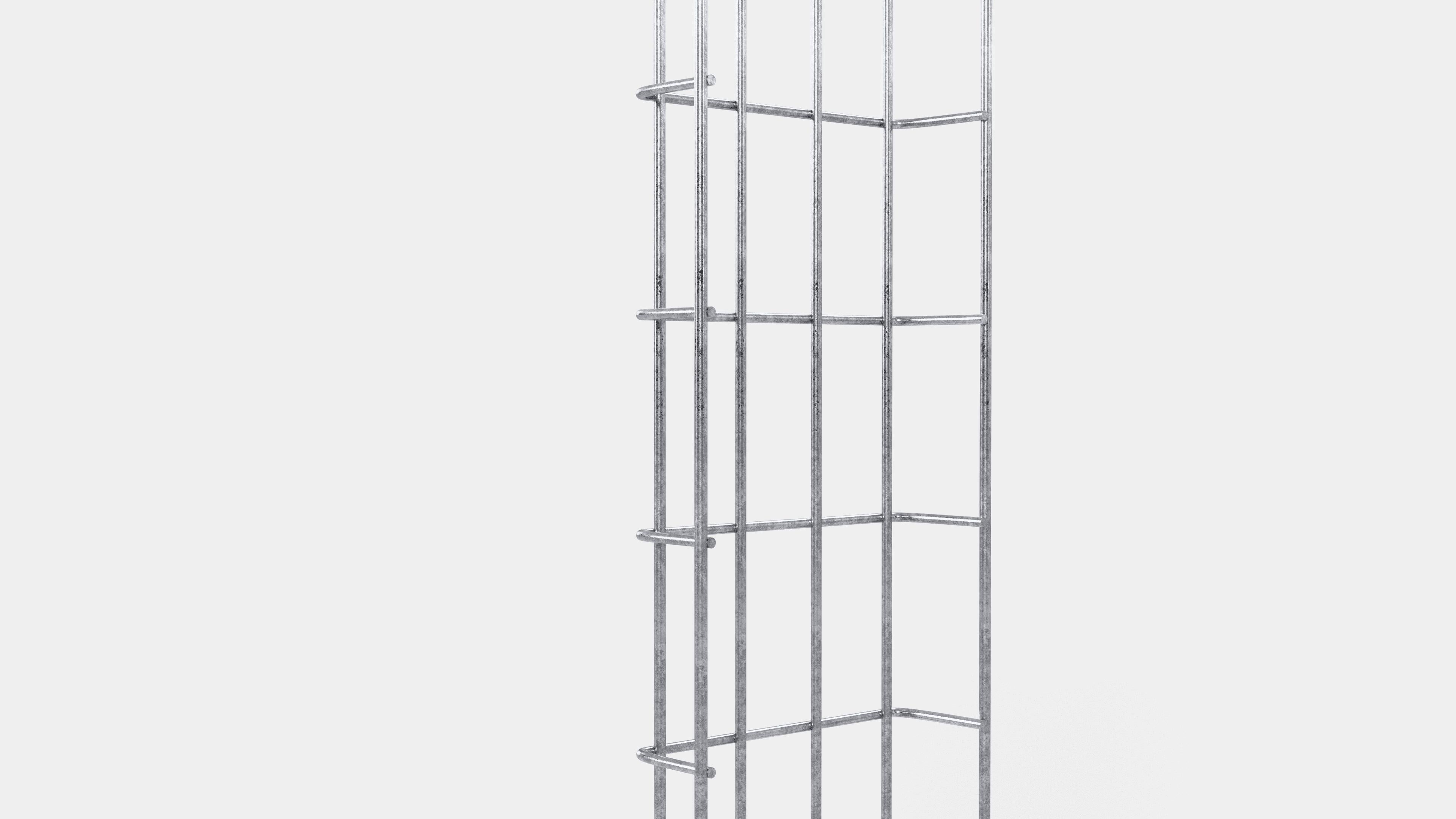 Kabelgoot hoogte 110 cm, diepte 5 cm, maaswijdte 5 x 10 cm
