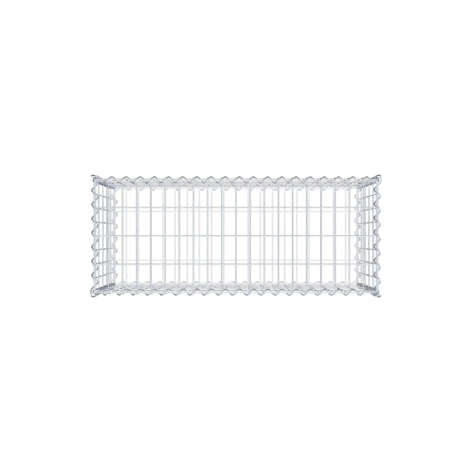 Gavión 100 cm x 50 cm x 40 cm (L x A x P), luz de malla 5 cm x 10 cm, en espiral