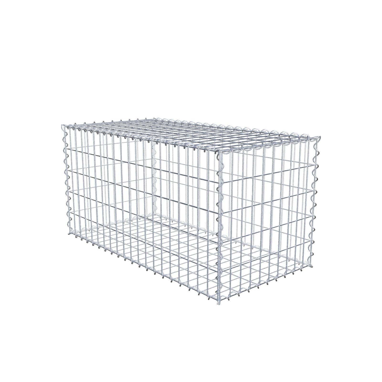 Gabion 100 cm x 50 cm x 50 cm (L x H x D), mesh size 5 cm x 10 cm, spiral