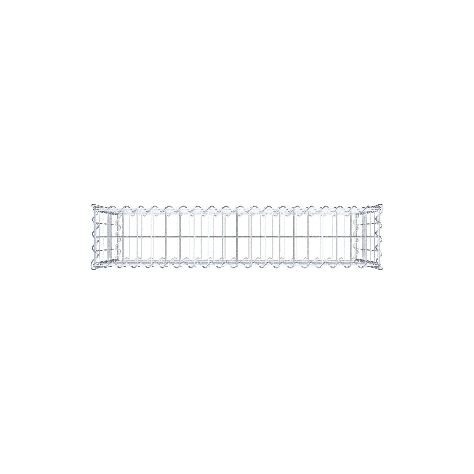 Gabion 100 cm x 60 cm x 20 cm (L x H x D), mesh size 5 cm x 10 cm, spiral