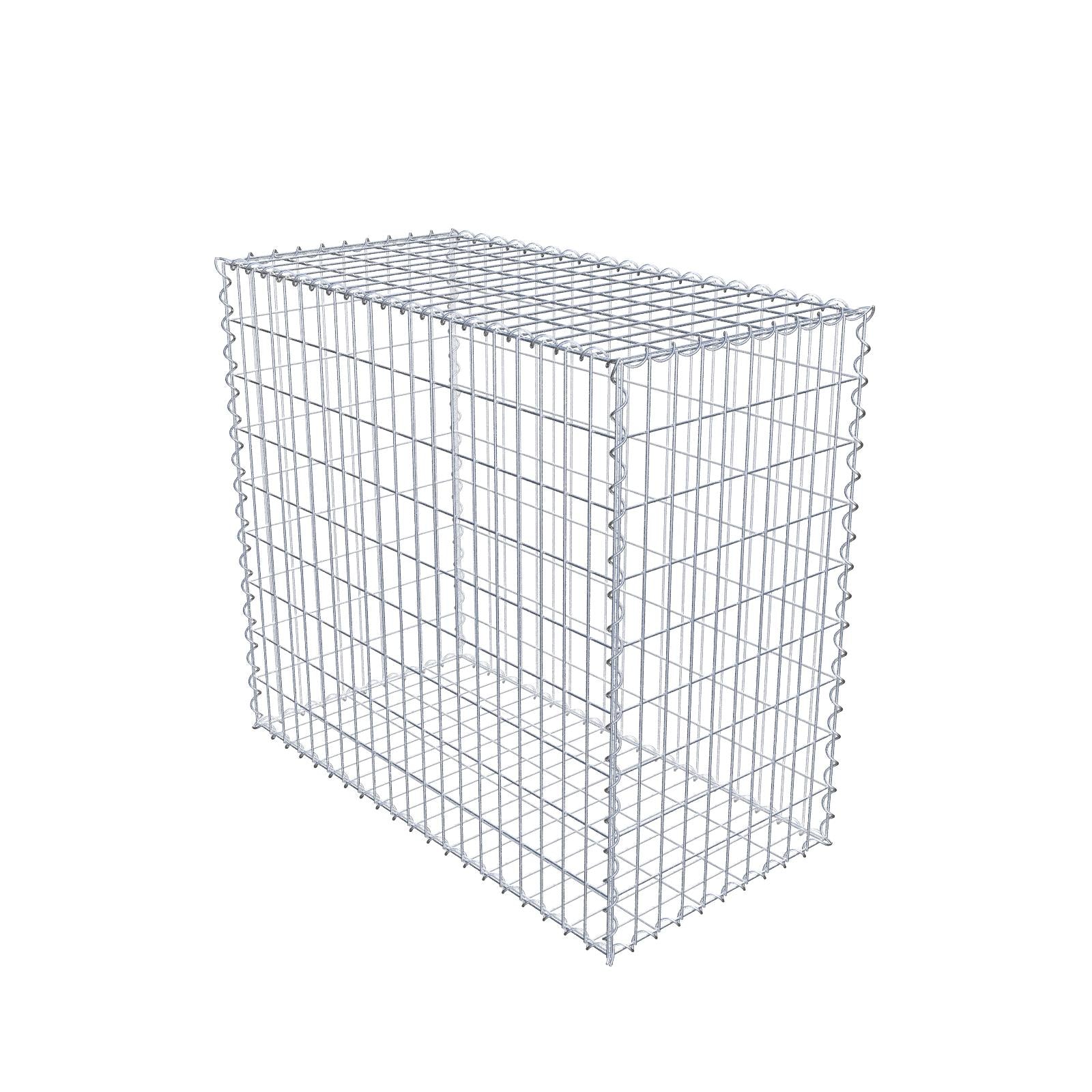 Schanskorf 100 cm x 90 cm x 50 cm (L x H x D), maaswijdte 5 cm x 10 cm, spiraalvormig