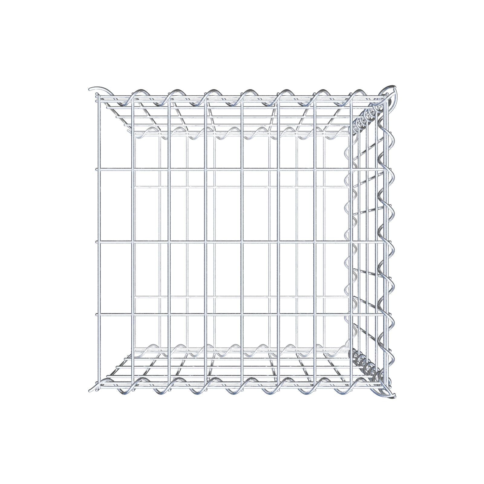 Grown-on gabion type 2 40 cm x 40 cm x 40 cm (L x H x D), mesh size 5 cm x 10 cm, spiral