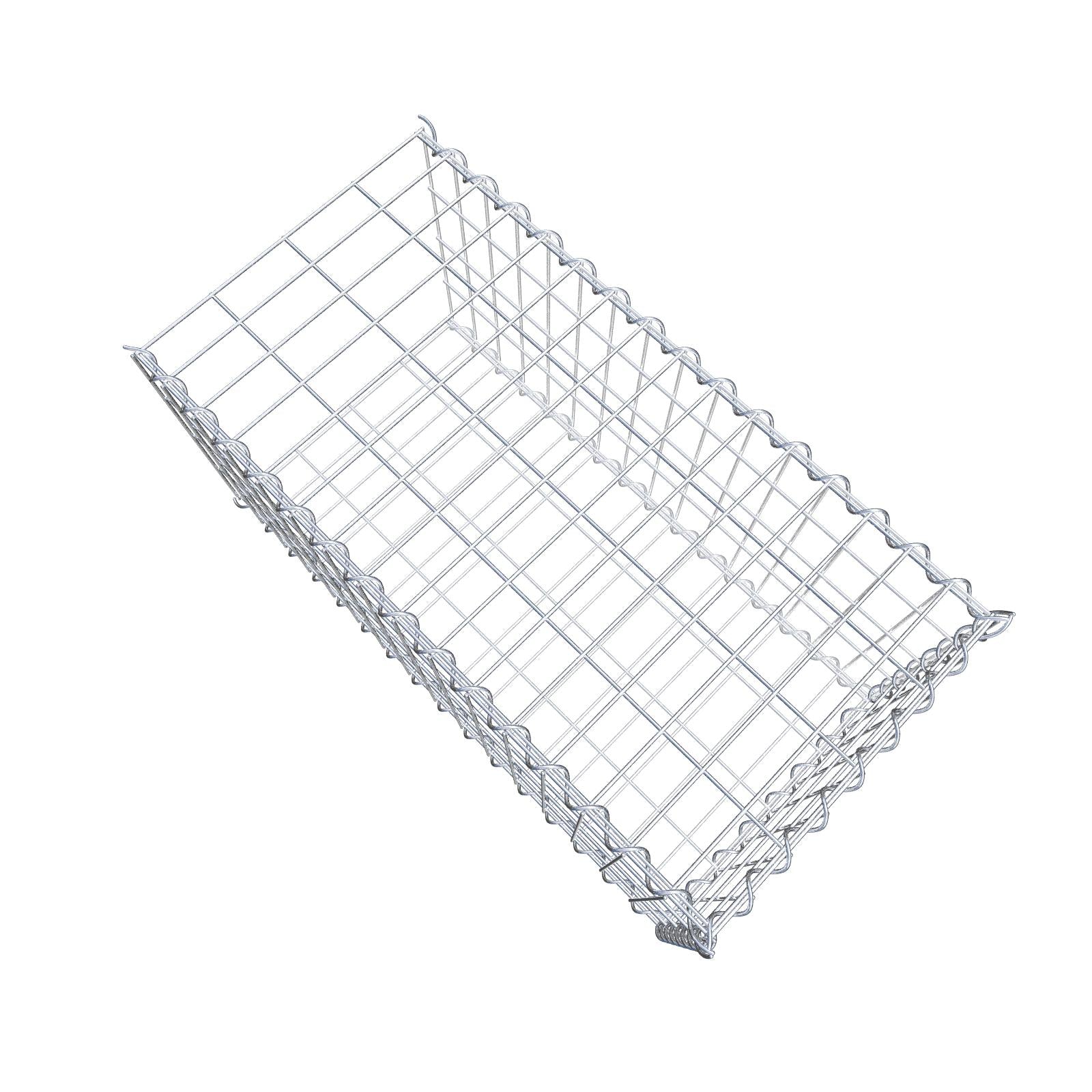 Gabion rapporté type 2 80 cm x 40 cm x 40 cm (L x H x P), mailles 5 cm x 10 cm, spirale