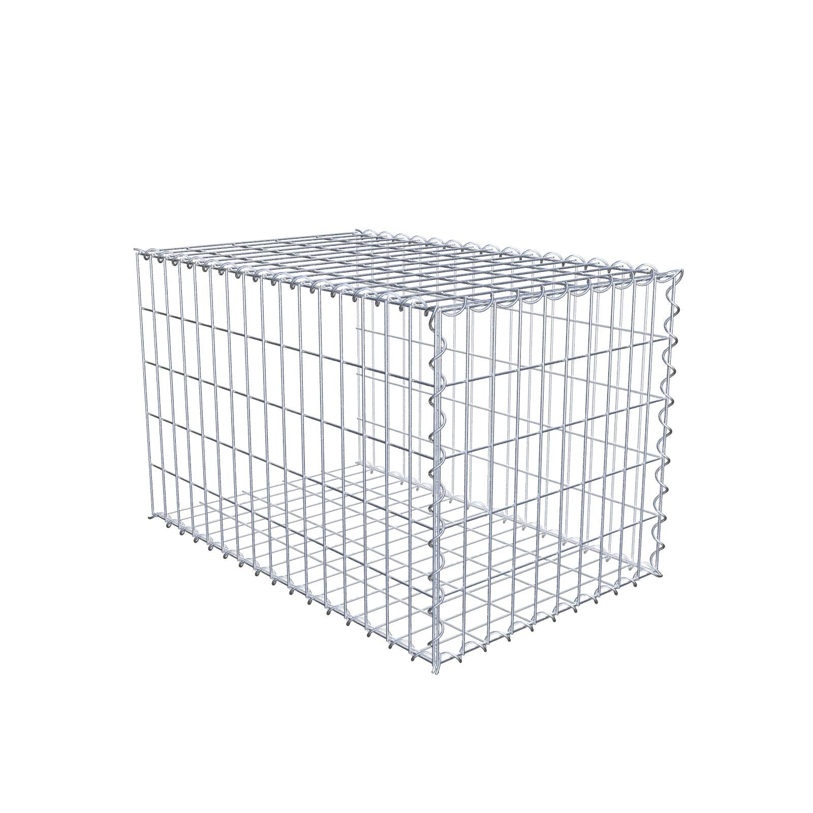Gabbione aggiuntivo tipo 2 80 cm x 50 cm x 50 cm (L x A x P), maglia 5 cm x 10 cm, spirale