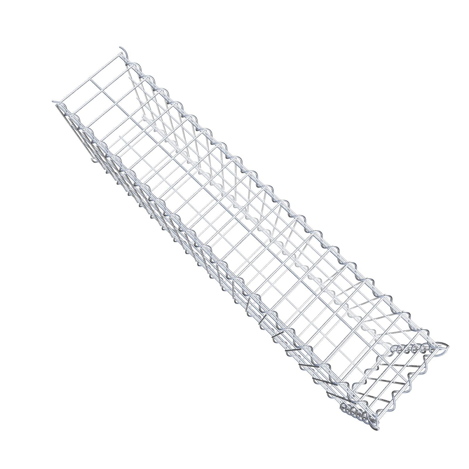 Grown-on gabion type 2 100 cm x 30 cm x 20 cm (L x H x D), mesh size 5 cm x 10 cm, spiral