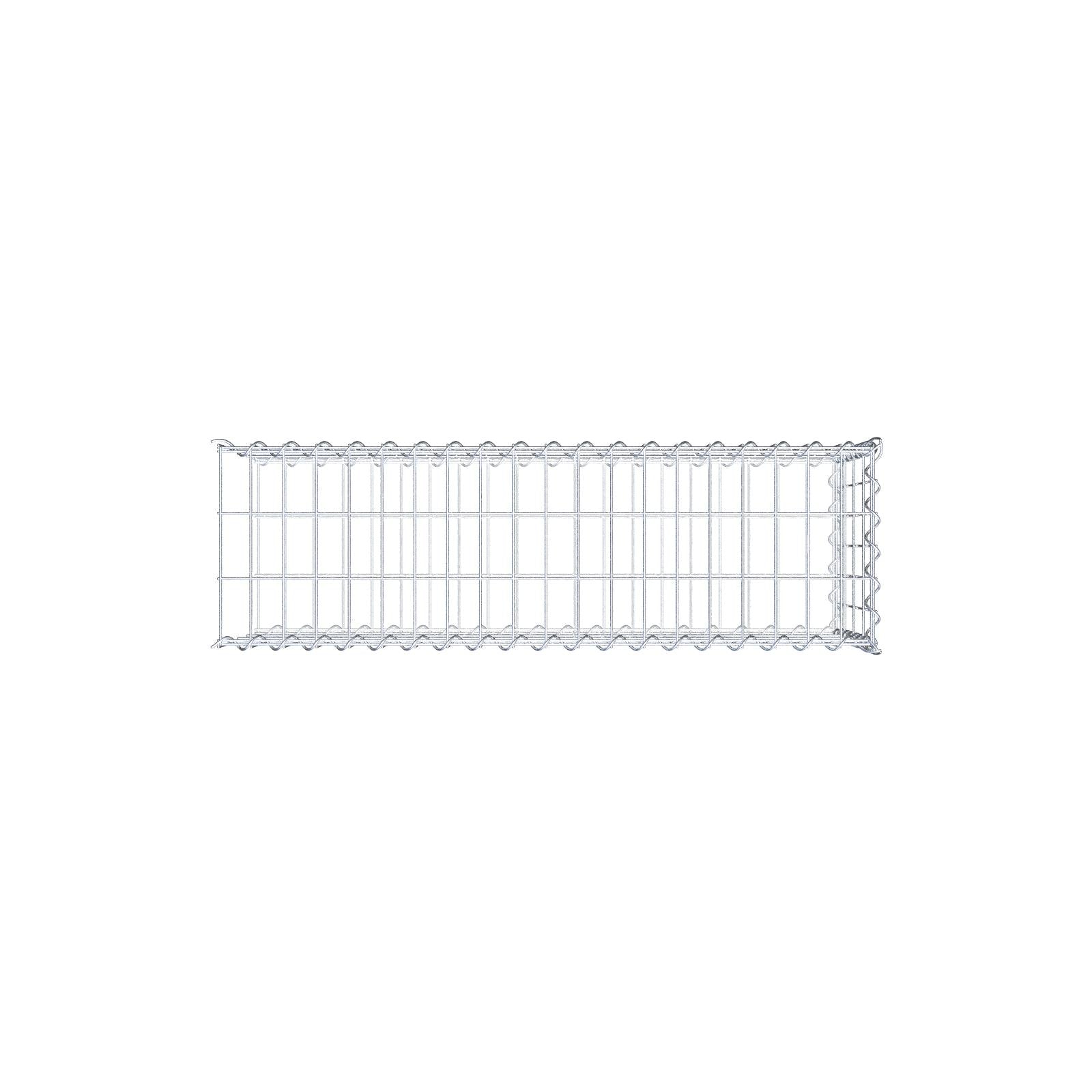 Gabion modulaire type 2 100 x 40 x 30 cm – Maille 5 x 10 cm – Acier galvanisé