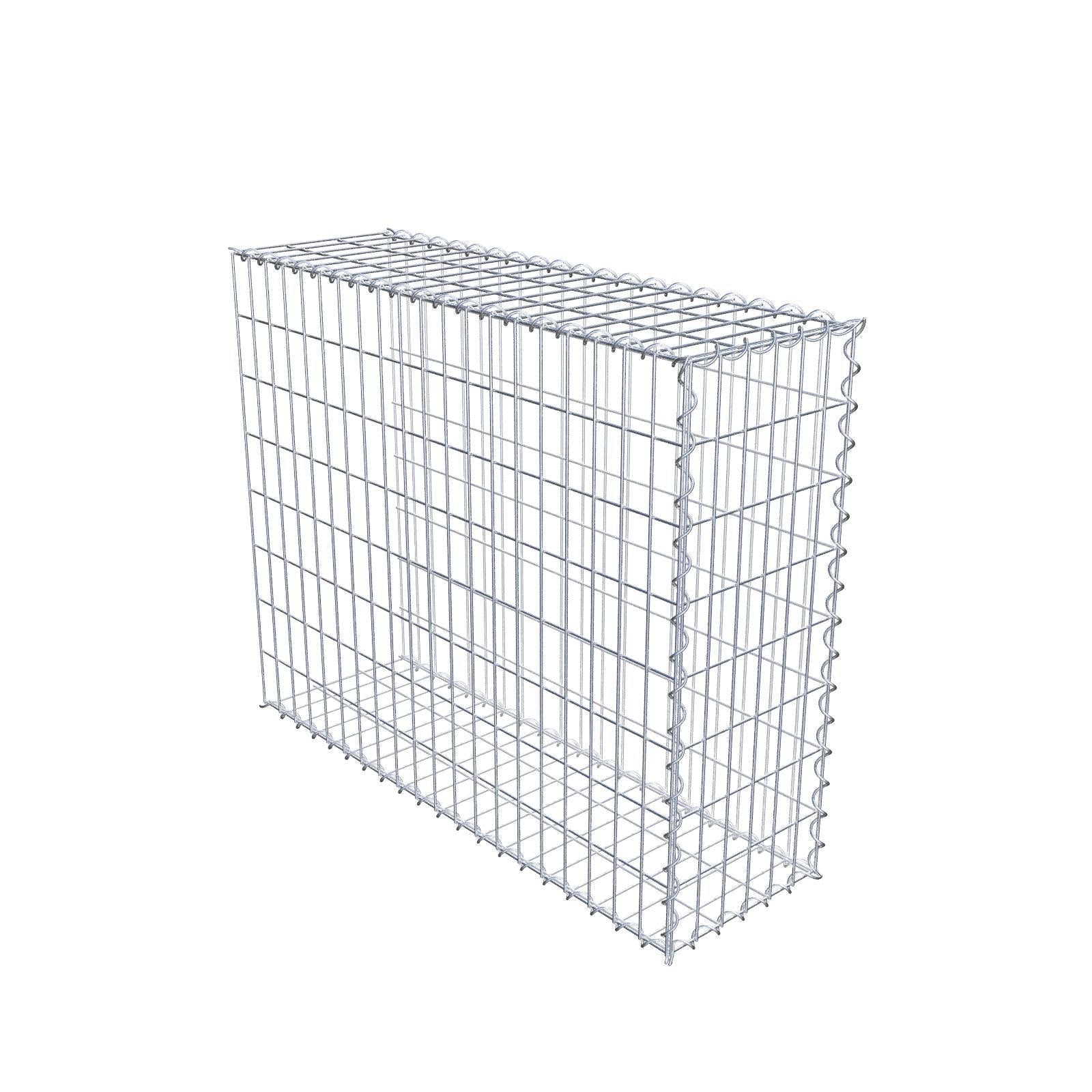 Grown-on gabion type 2 100 cm x 80 cm x 30 cm (L x H x D), mesh size 5 cm x 10 cm, spiral