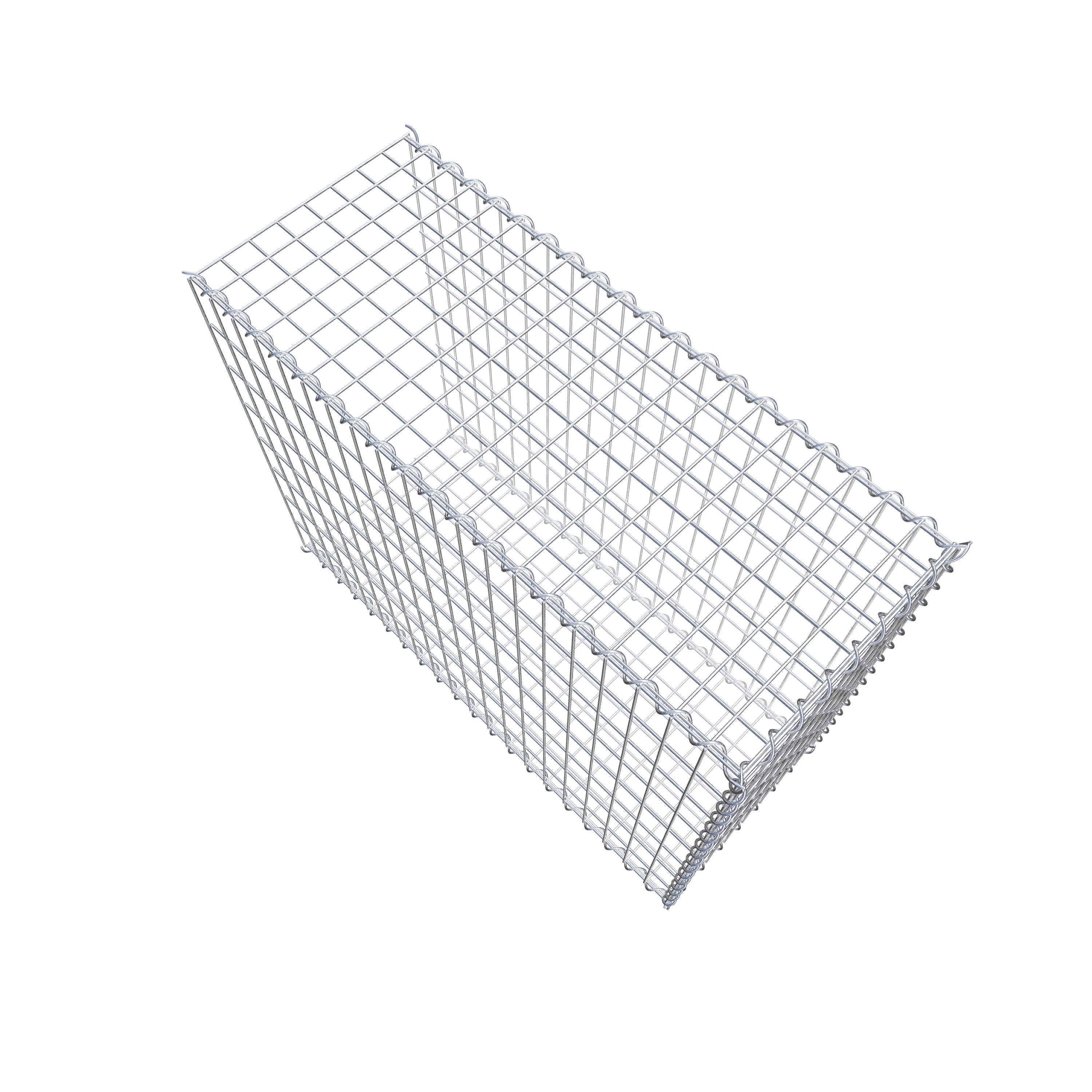 Grown-on gabion type 2 100 cm x 80 cm x 40 cm (L x H x D), mesh size 5 cm x 10 cm, spiral