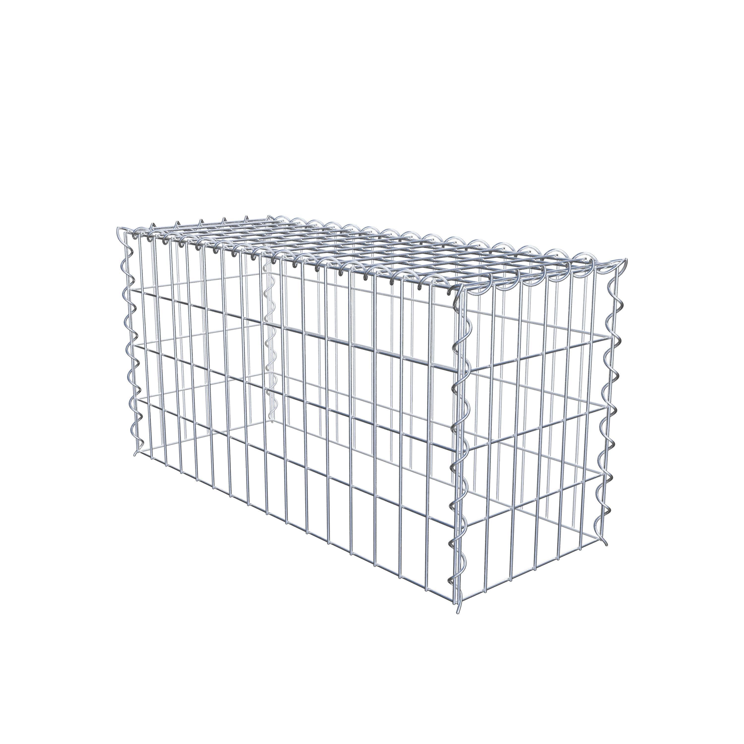 Gabbione aggiuntivo tipo 3 80 cm x 40 cm x 30 cm (L x A x P), maglia 5 cm x 10 cm, spirale