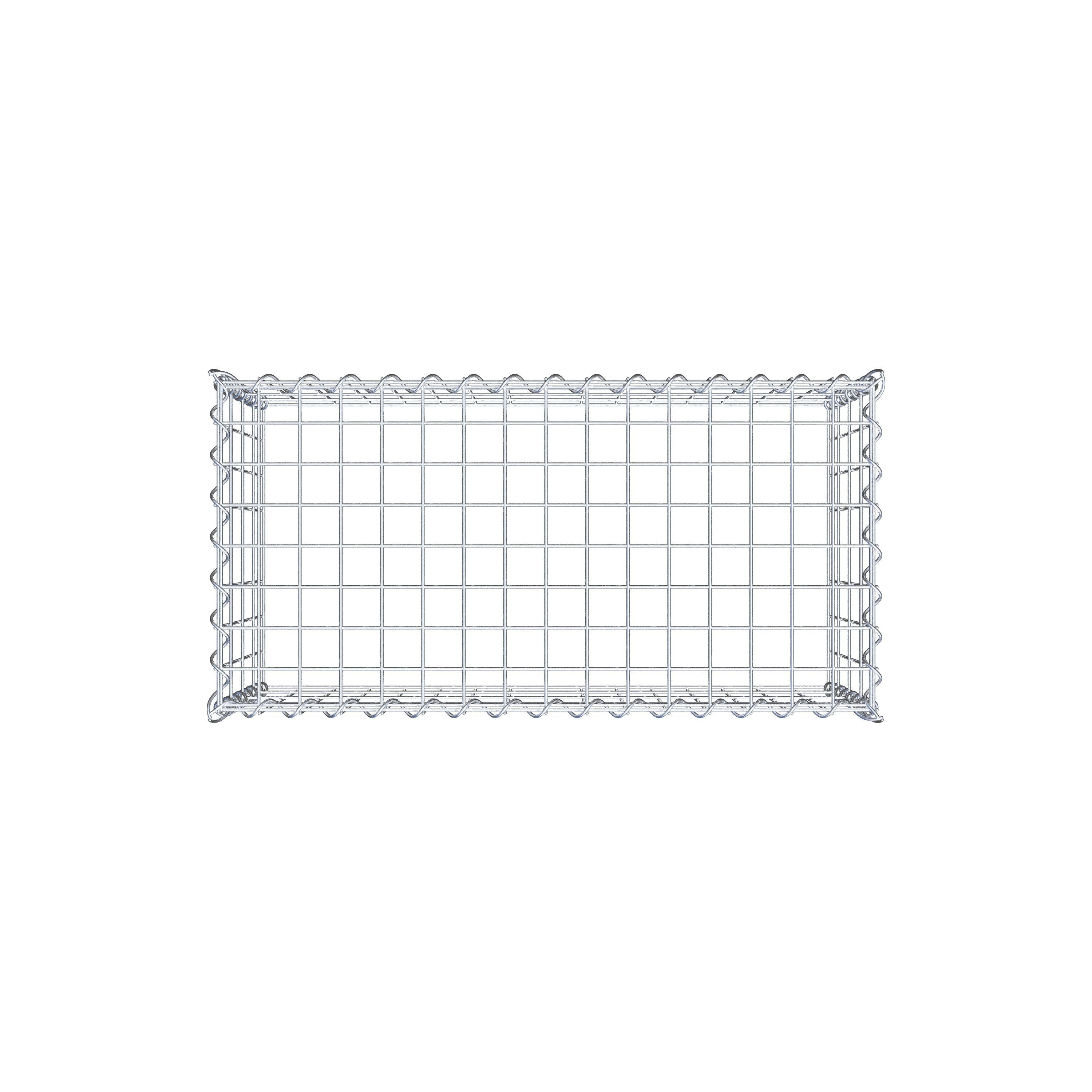 Gabion rapporté type 3 80 cm x 40 cm x 40 cm (L x H x P), mailles 5 cm x 10 cm, spirale