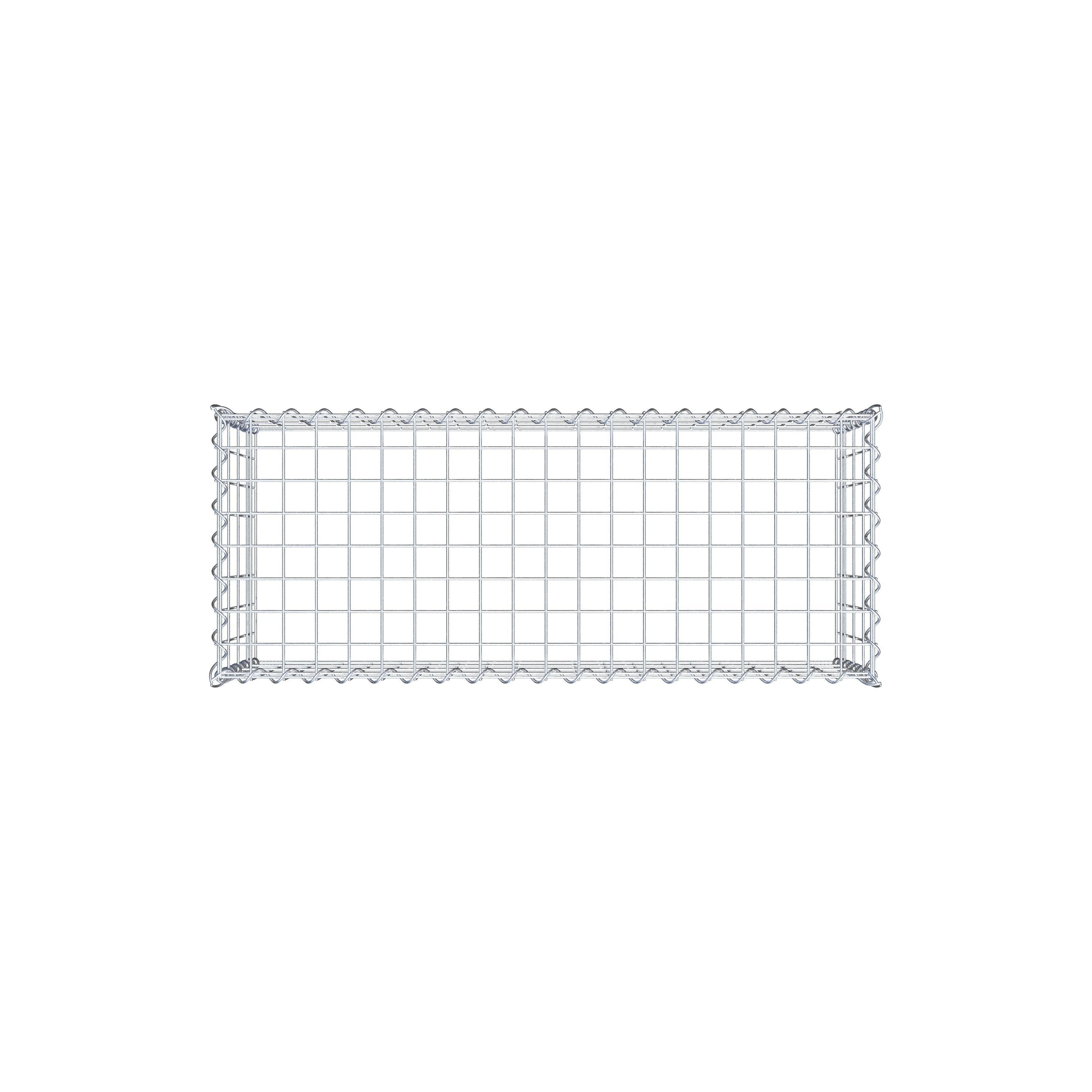 Gabion rapporté type 3 100 cm x 40 cm x 40 cm (L x H x P), mailles 5 cm x 10 cm, spirale