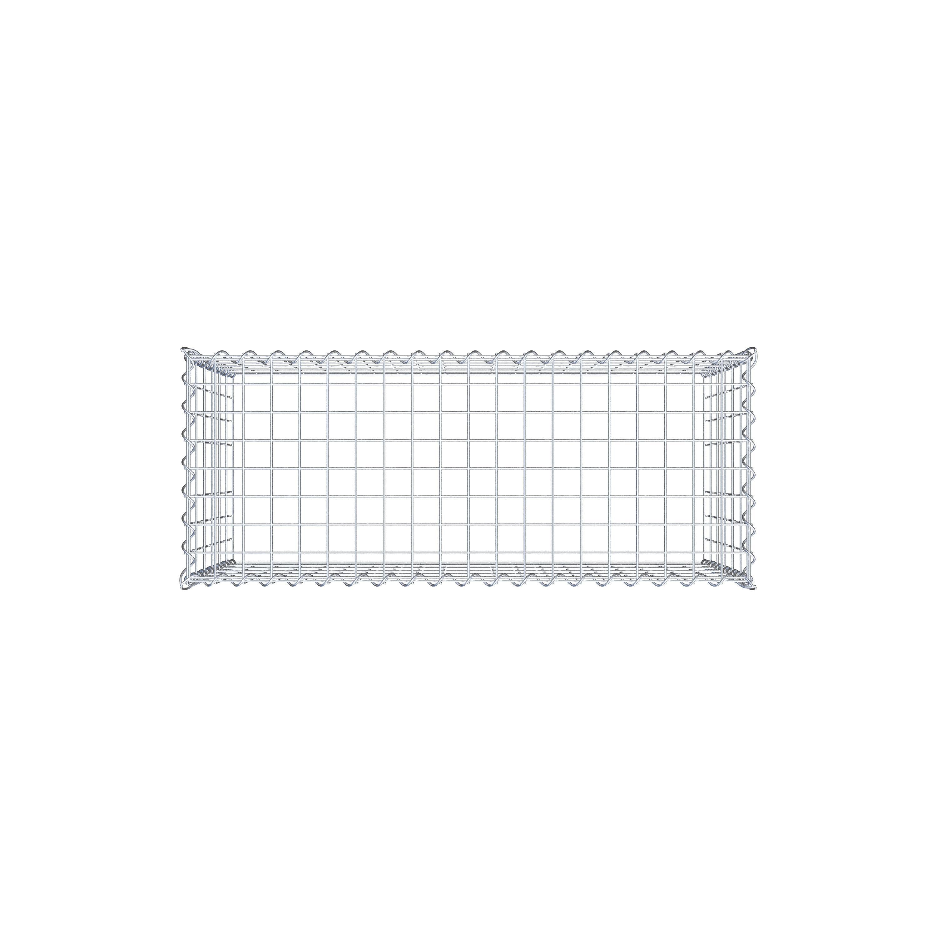 Grown-on gabion type 3 100 cm x 60 cm x 40 cm (L x H x D), mesh size 5 cm x 10 cm, spiral
