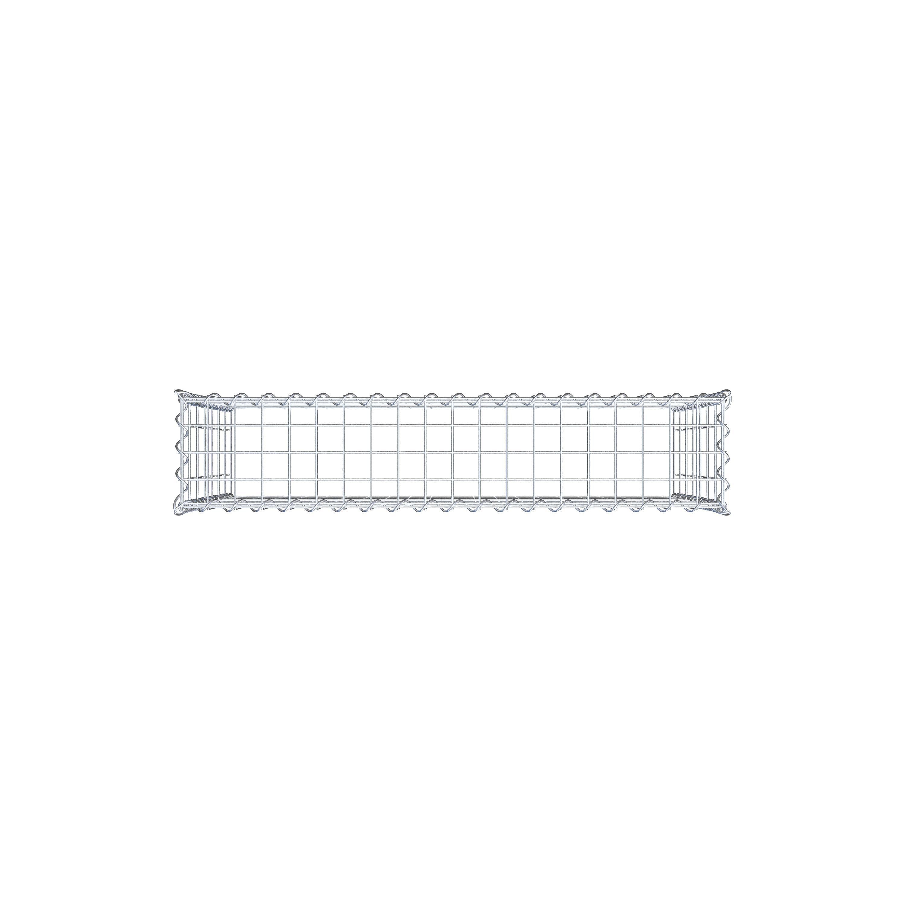 Gabion rapporté type 3 100 cm x 70 cm x 20 cm (L x H x P), mailles 5 cm x 10 cm, spirale
