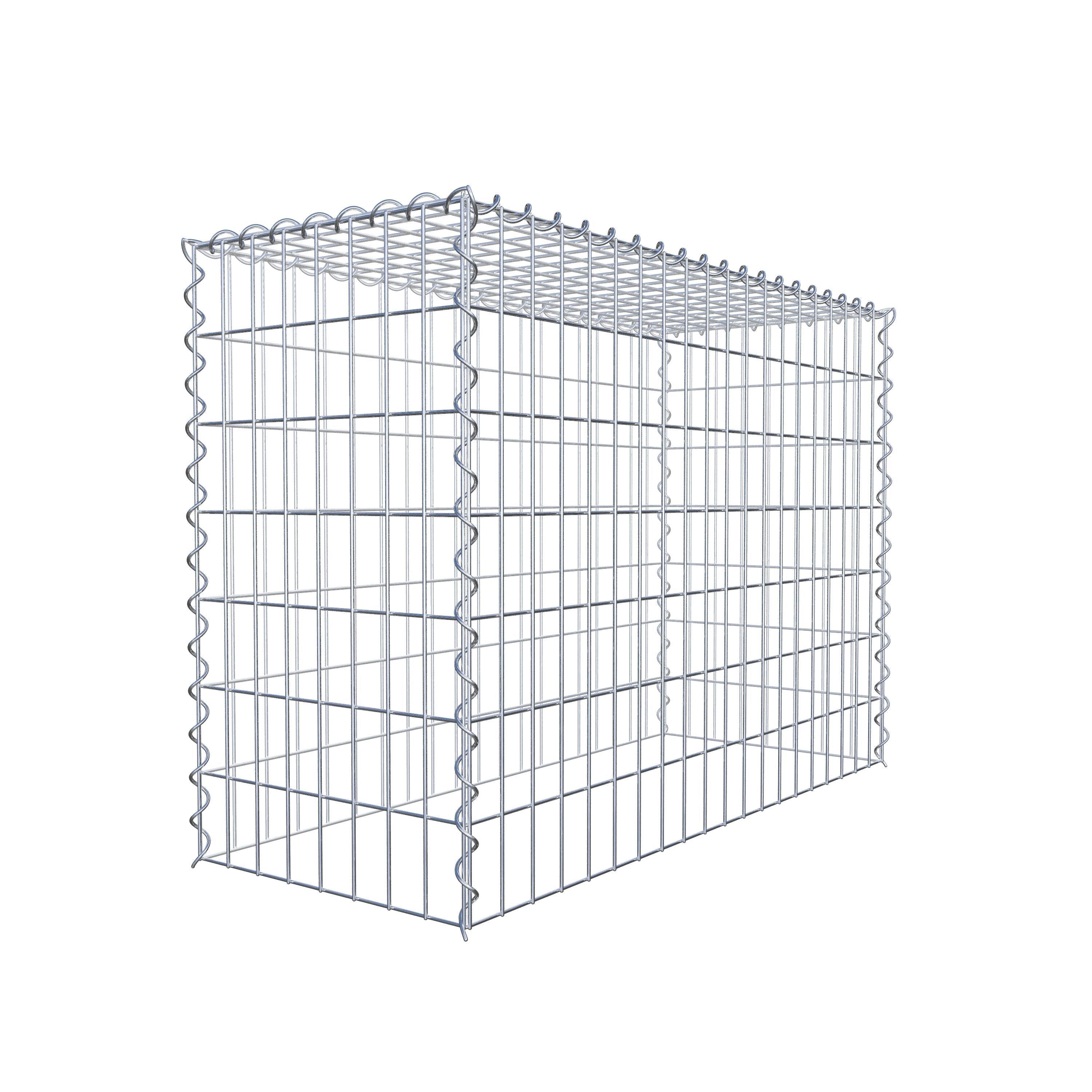 Gabion rapporté type 3 100 cm x 70 cm x 40 cm (L x H x P), mailles 5 cm x 10 cm, spirale