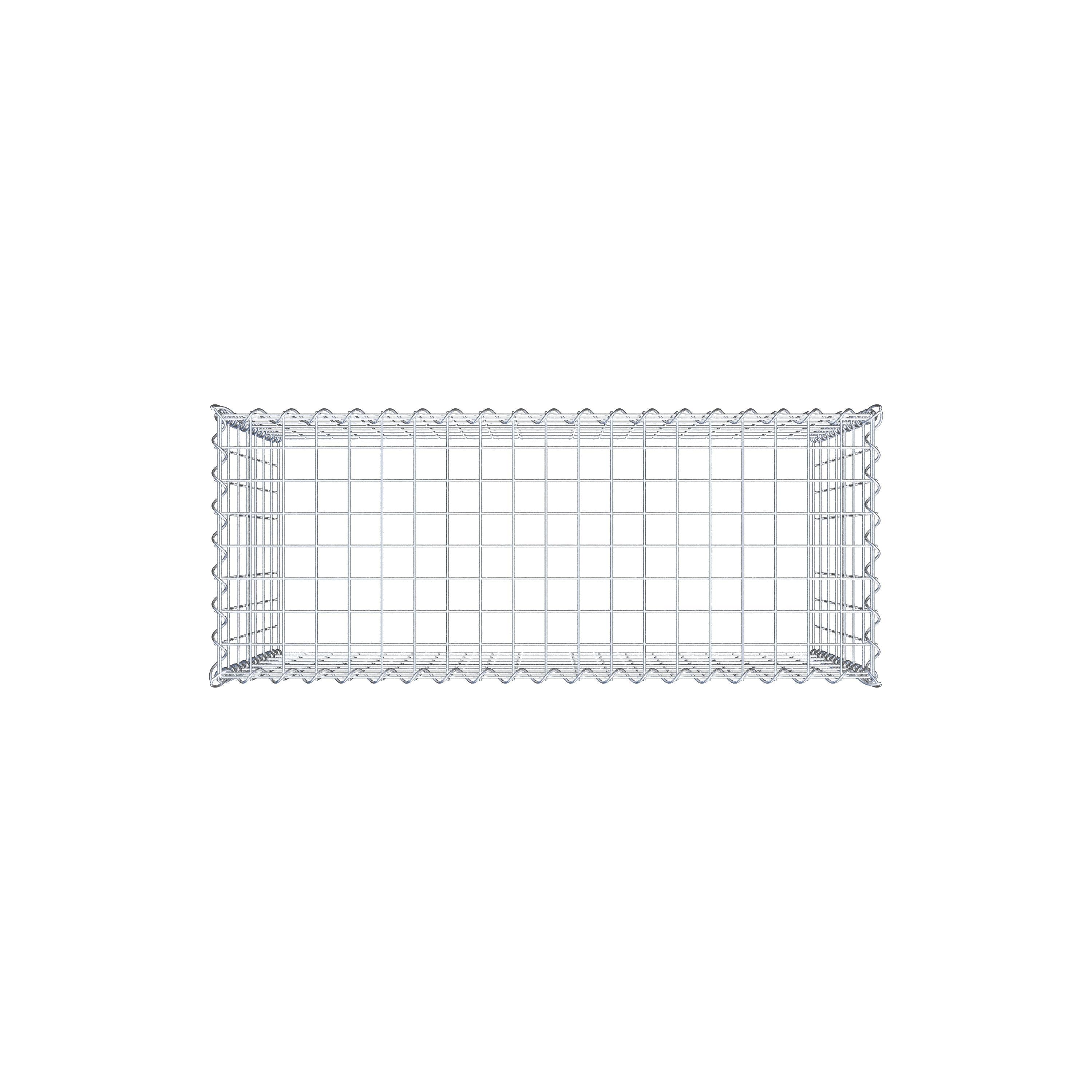 Gabion rapporté type 3 100 cm x 70 cm x 40 cm (L x H x P), mailles 5 cm x 10 cm, spirale