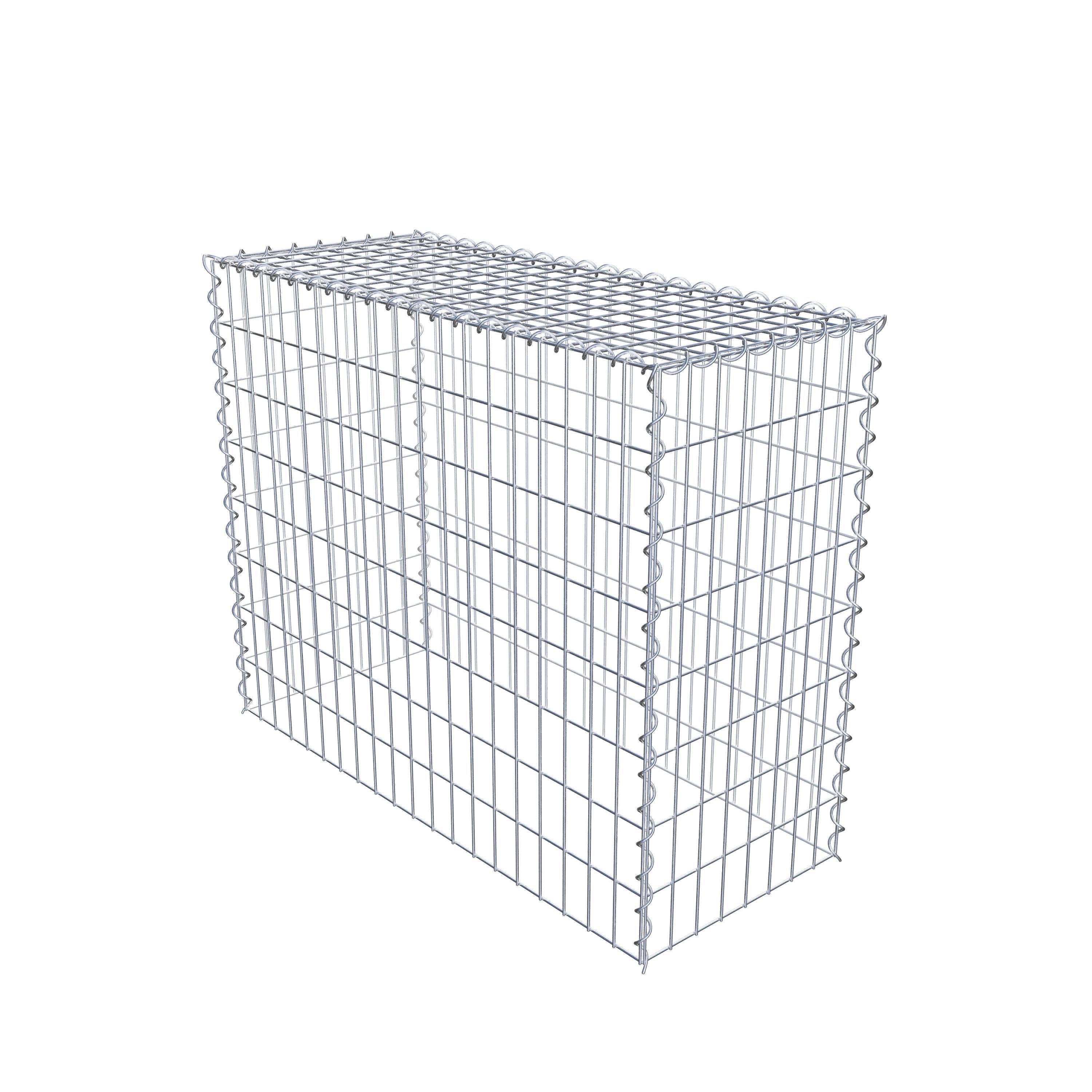 Extra gabion typ 3 100 cm x 80 cm x 40 cm (L x H x D), maskstorlek 5 cm x 10 cm, spiral