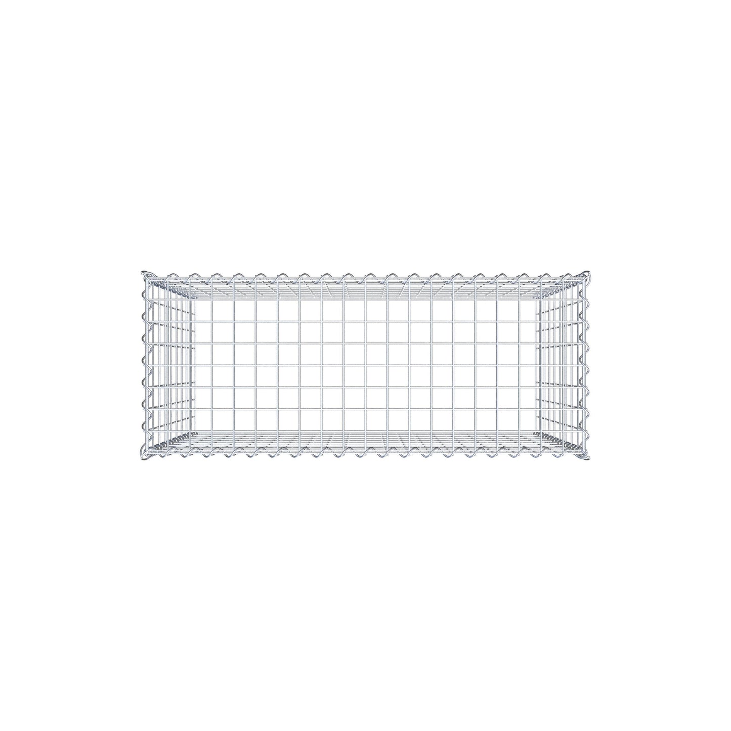 Gabion rapporté type 3 100 cm x 90 cm x 40 cm (L x H x P), mailles 5 cm x 10 cm, spirale