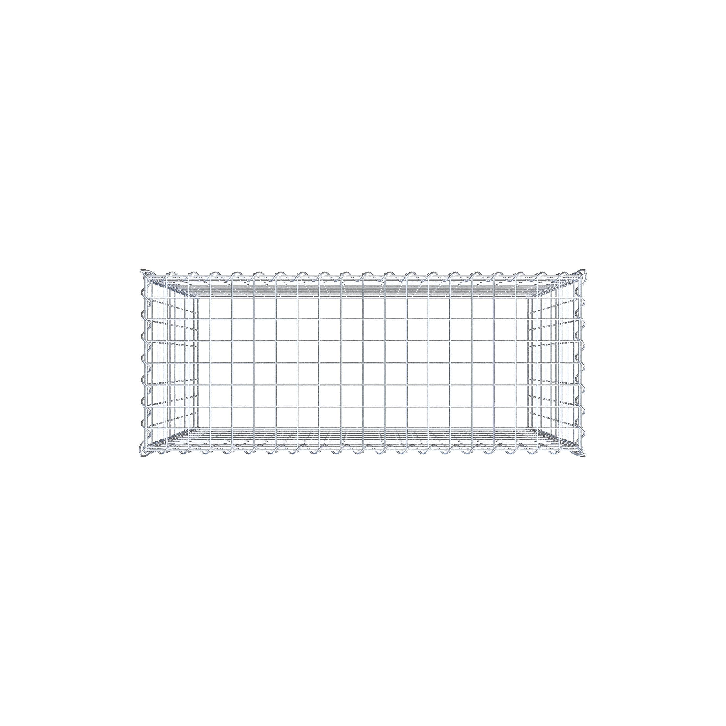 Gabbione aggiuntivo tipo 3 100 cm x 100 cm x 40 cm (L x H x P), dimensione maglia 5 cm x 10 cm, a spirale