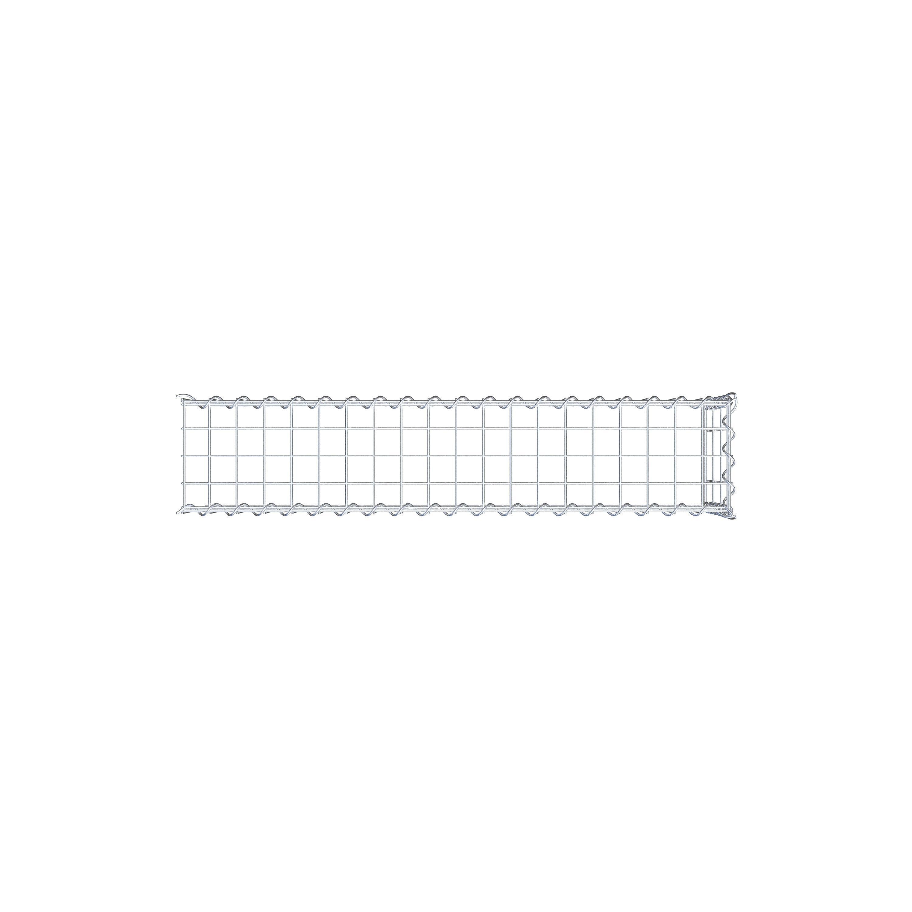 Anbaugabione Typ 4 100 cm x 30 cm x 20 cm (L x H x T), Maschenweite 5 cm x 10 cm, Spirale