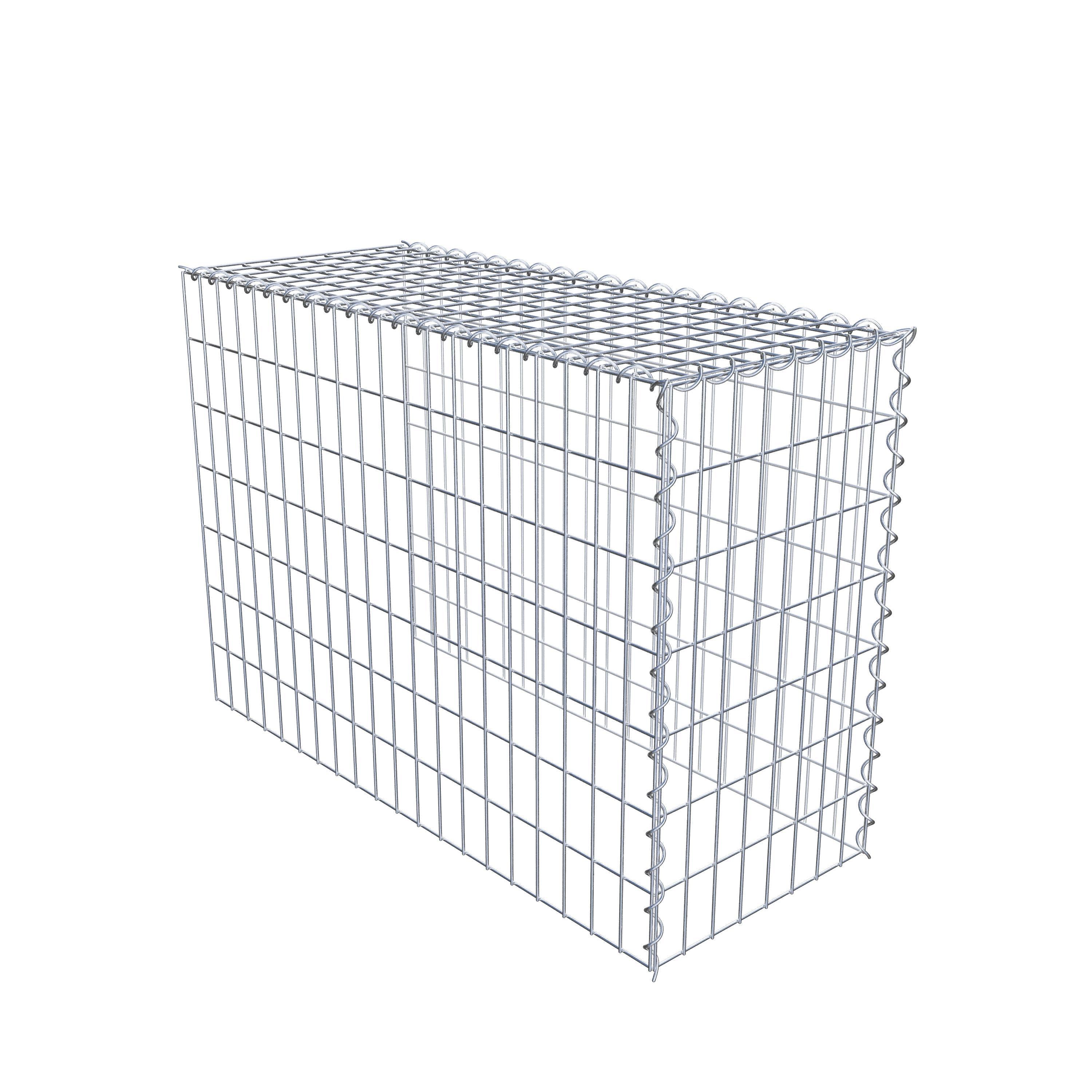 Grown-on gabion type 4 100 cm x 70 cm x 40 cm (L x H x D), mesh size 5 cm x 10 cm, spiral