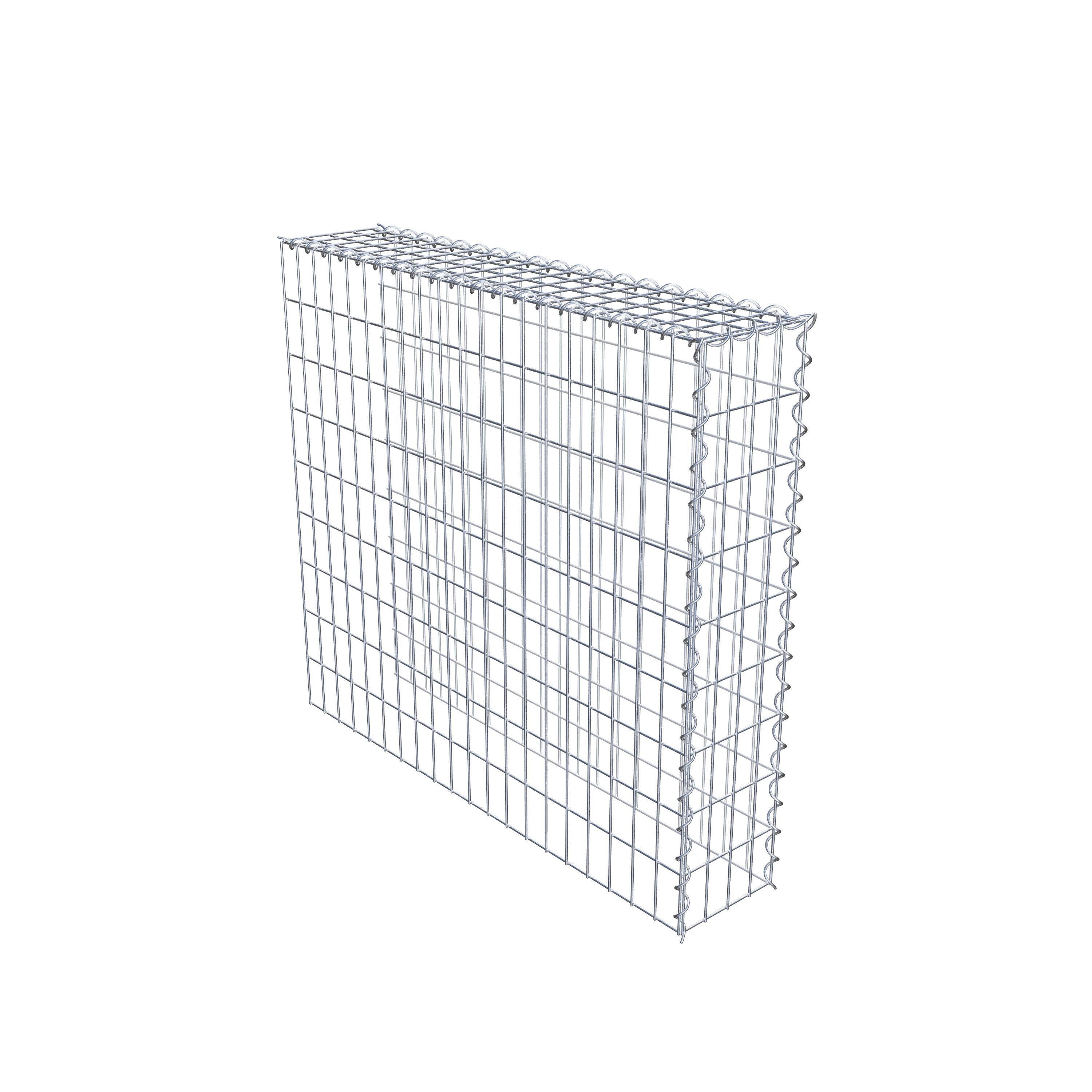 Add-on schanskorf type 4 100 cm x 90 cm x 20 cm (L x H x D), maaswijdte 5 cm x 10 cm, spiraalvormig