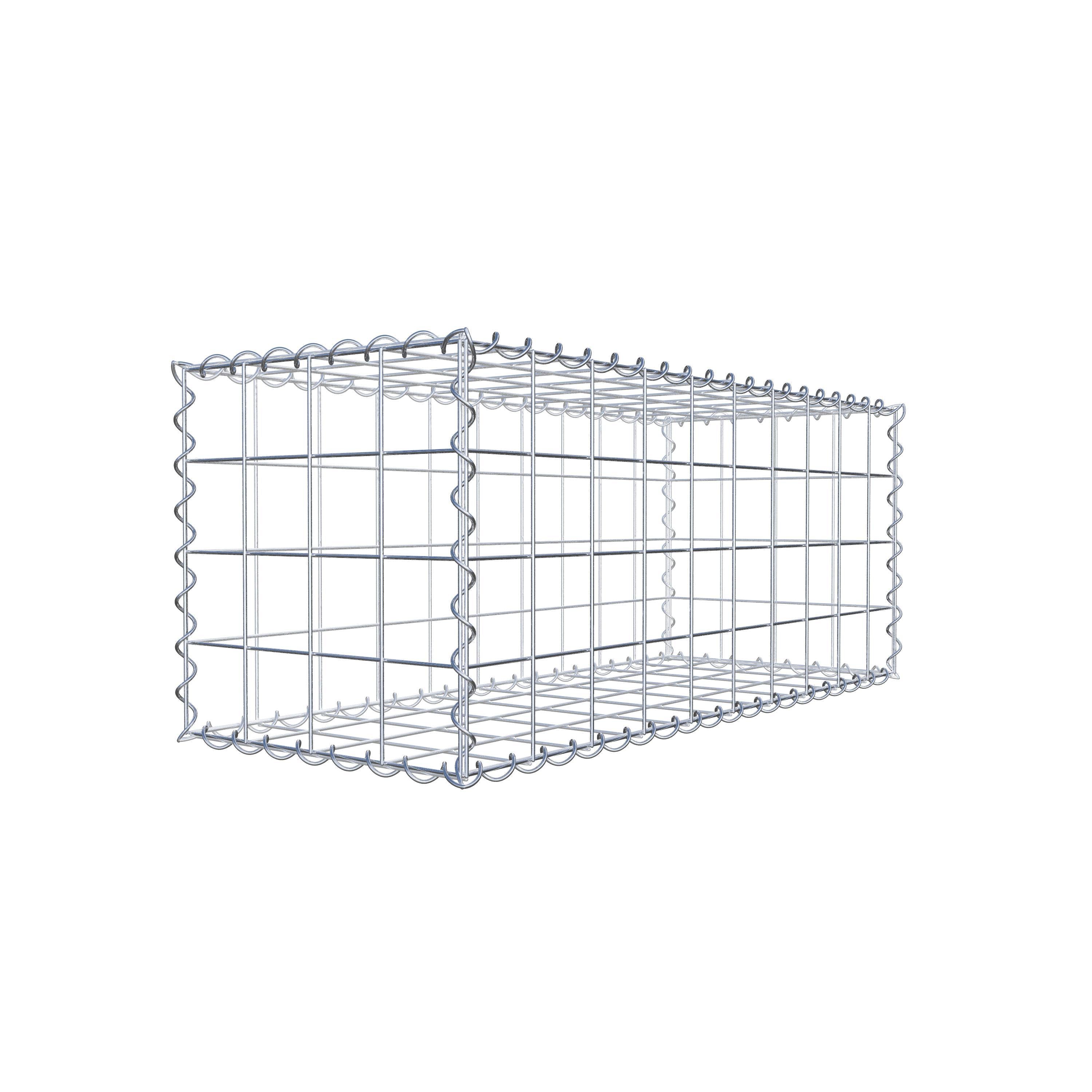 Gabion 100 cm x 40 cm x 40 cm (L x H x P), mailles 10 cm x 10 cm, spirale