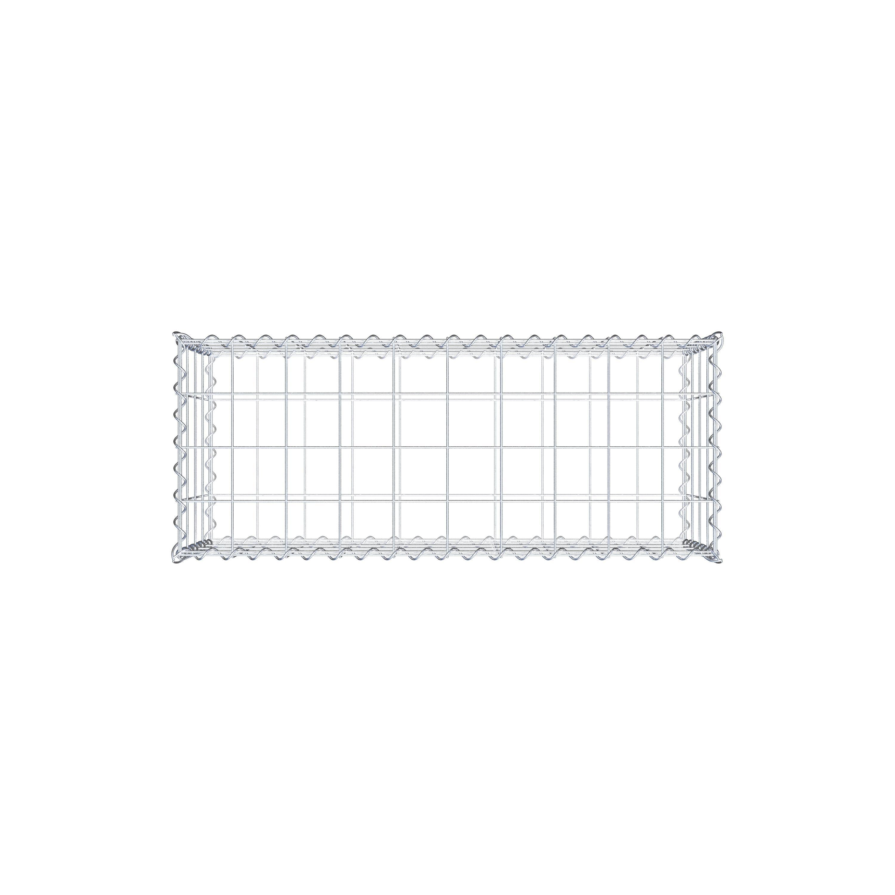 Gabion 100 cm x 40 cm x 40 cm (L x H x P), mailles 10 cm x 10 cm, spirale