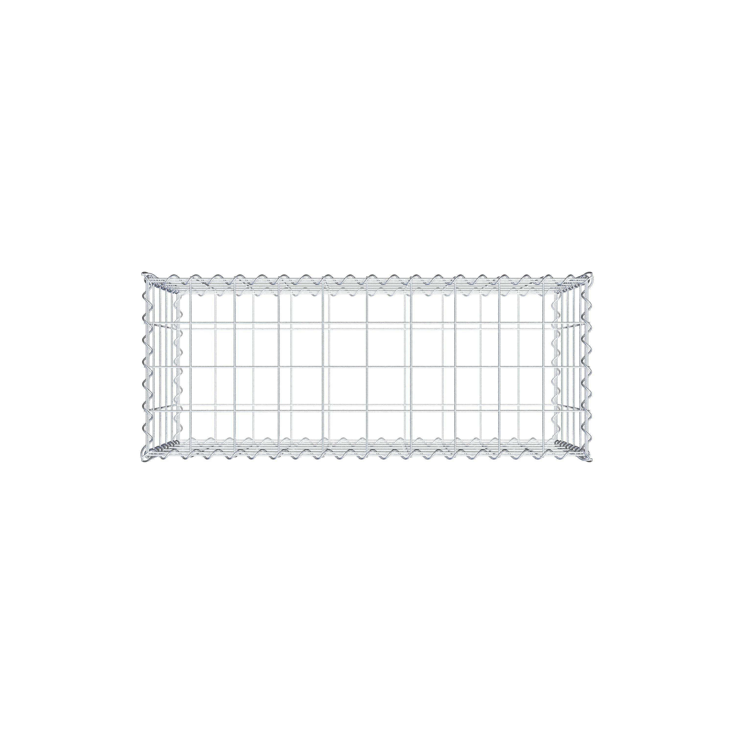 Gabion 100 cm x 50 cm x 40 cm (L x H x D), mesh size 10 cm x 10 cm, spiral