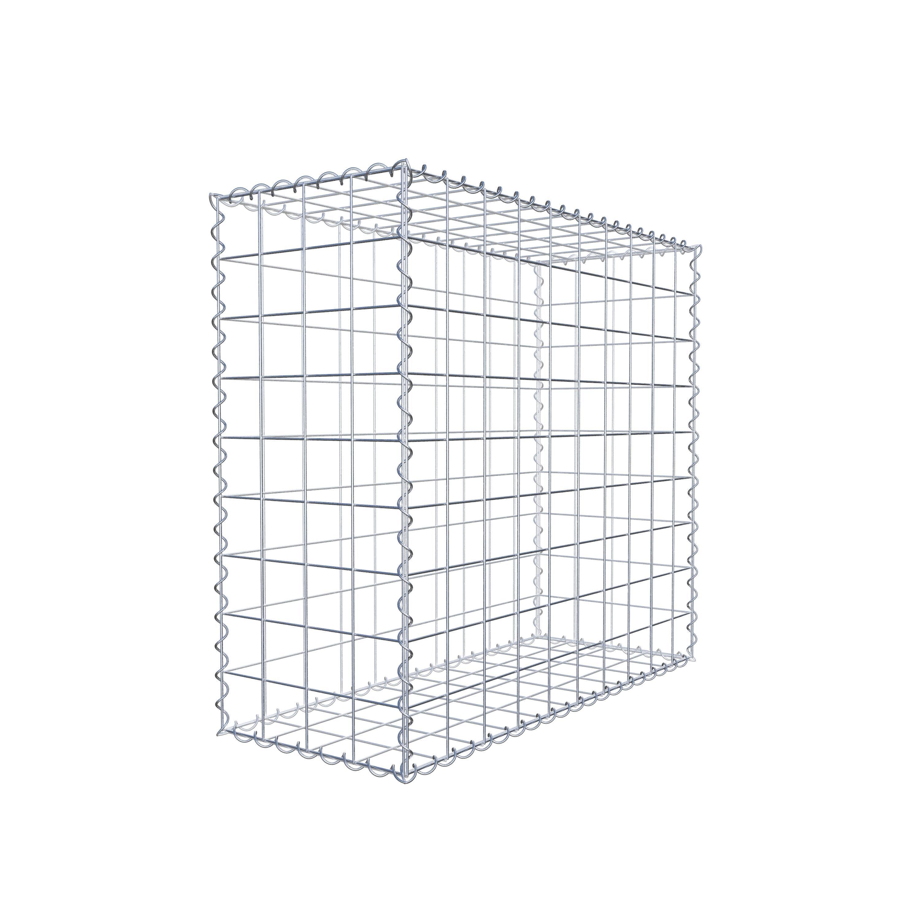 Gabion 100 cm x 90 cm x 40 cm (L x H x D), mesh size 10 cm x 10 cm, spiral