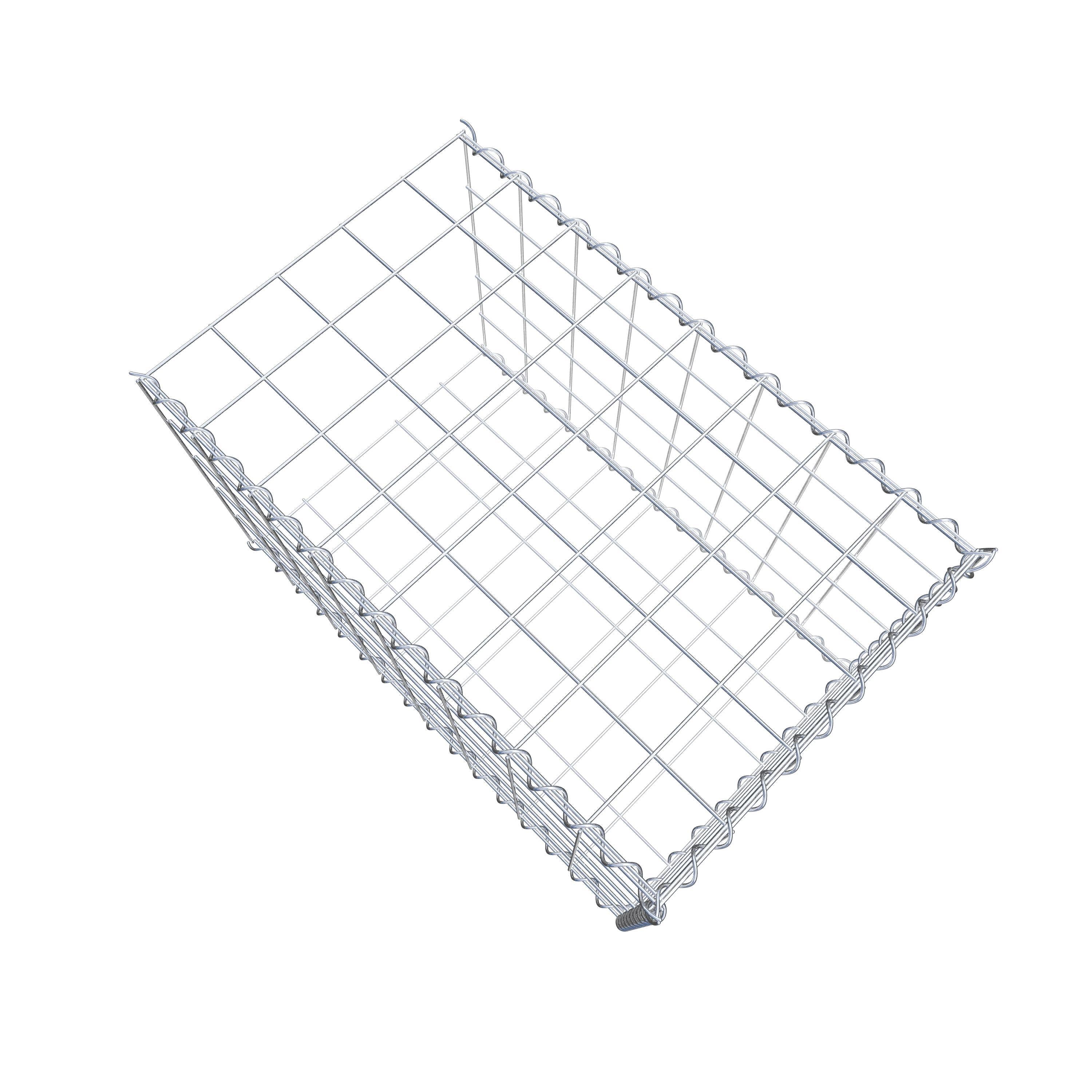 Add-on schanskorf type 2 80 cm x 50 cm x 50 cm (L x H x D), maaswijdte 10 cm x 10 cm, spiraal