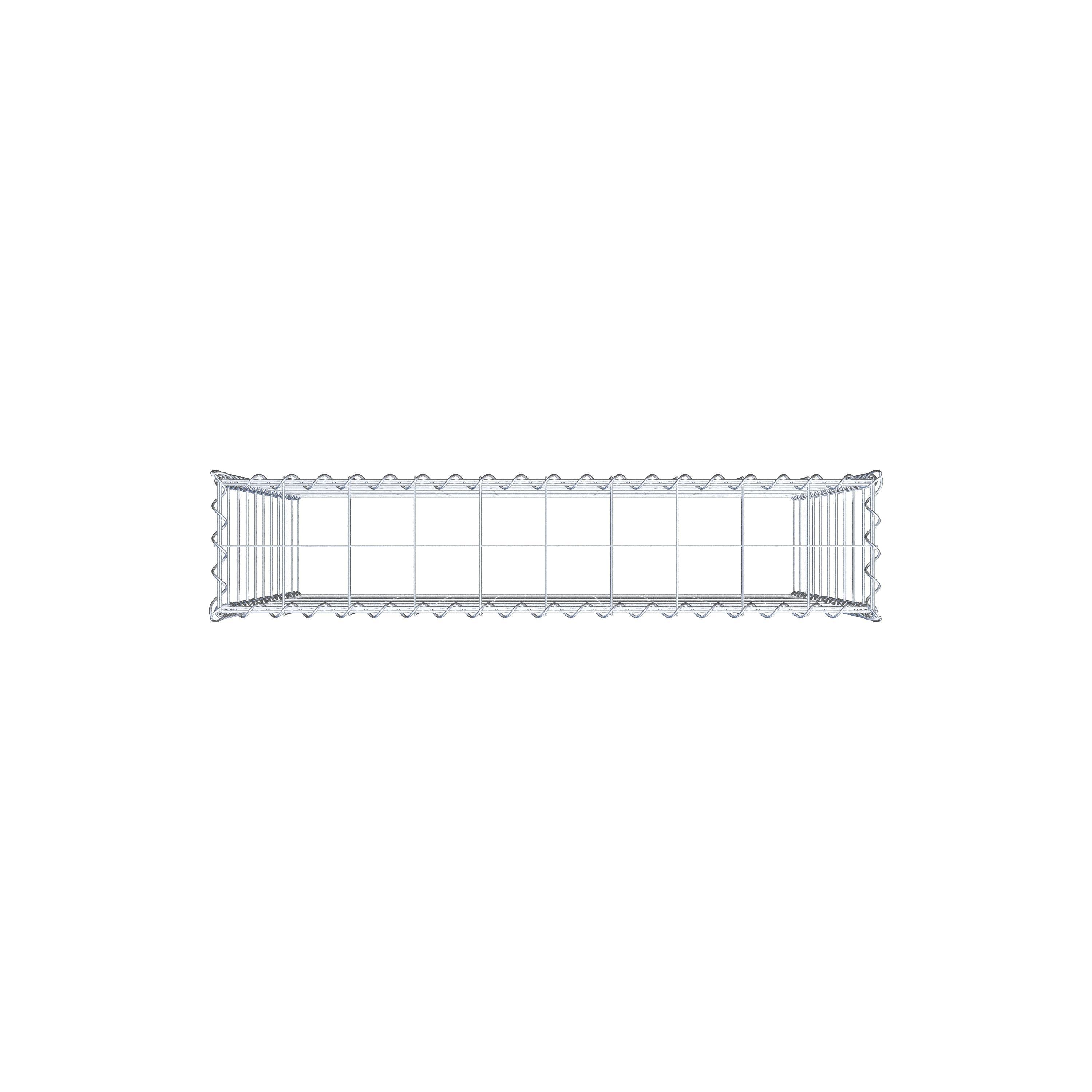 Gabbione aggiuntivo tipo 3 100 cm x 100 cm x 20 cm (L x H x P), dimensione maglia 10 cm x 10 cm, a spirale