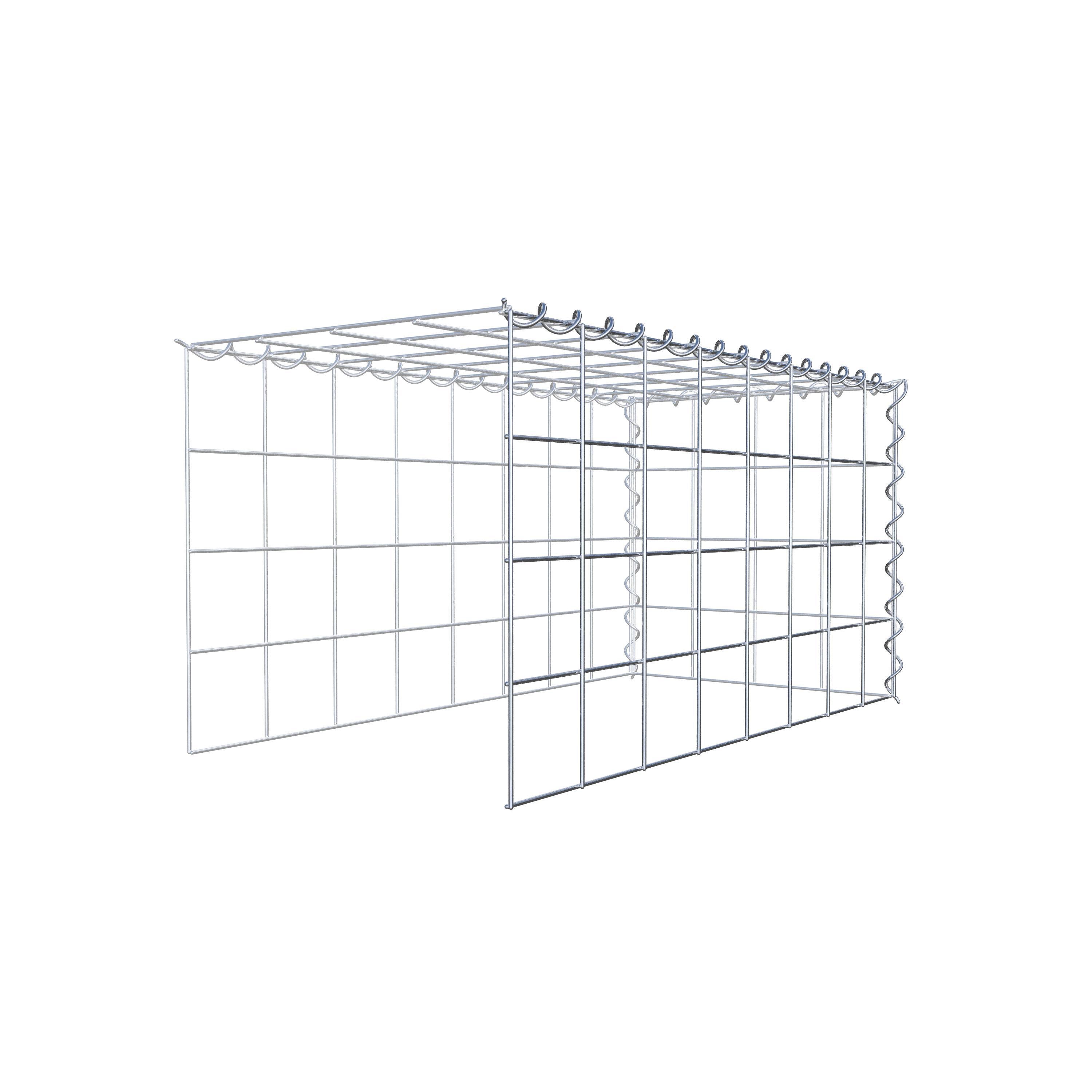 Gavión complementario tipo 4 80 cm x 40 cm x 40 cm (L x A x P), malla 10 cm x 10 cm, espiral