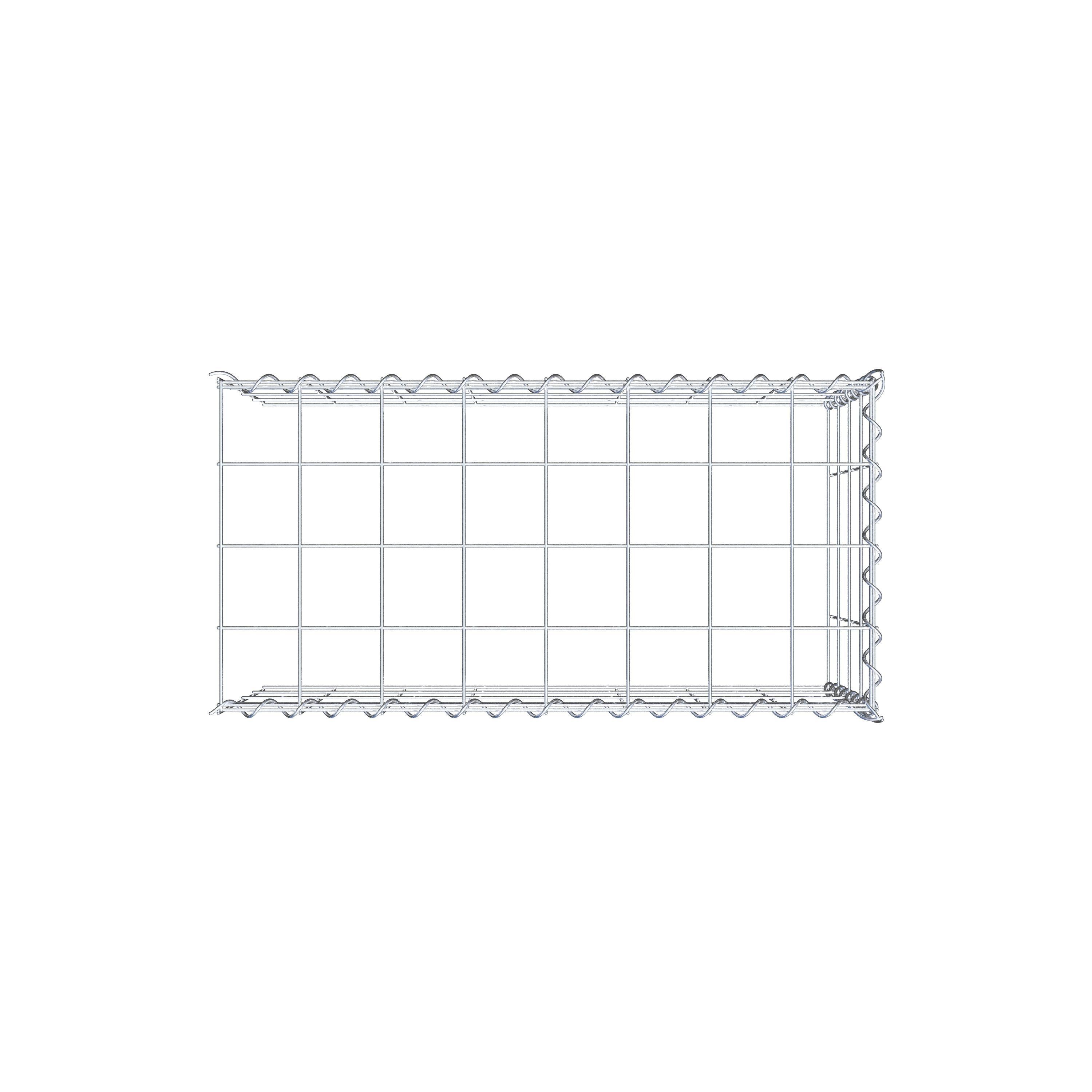 Gavión complementario tipo 4 80 cm x 40 cm x 40 cm (L x A x P), malla 10 cm x 10 cm, espiral