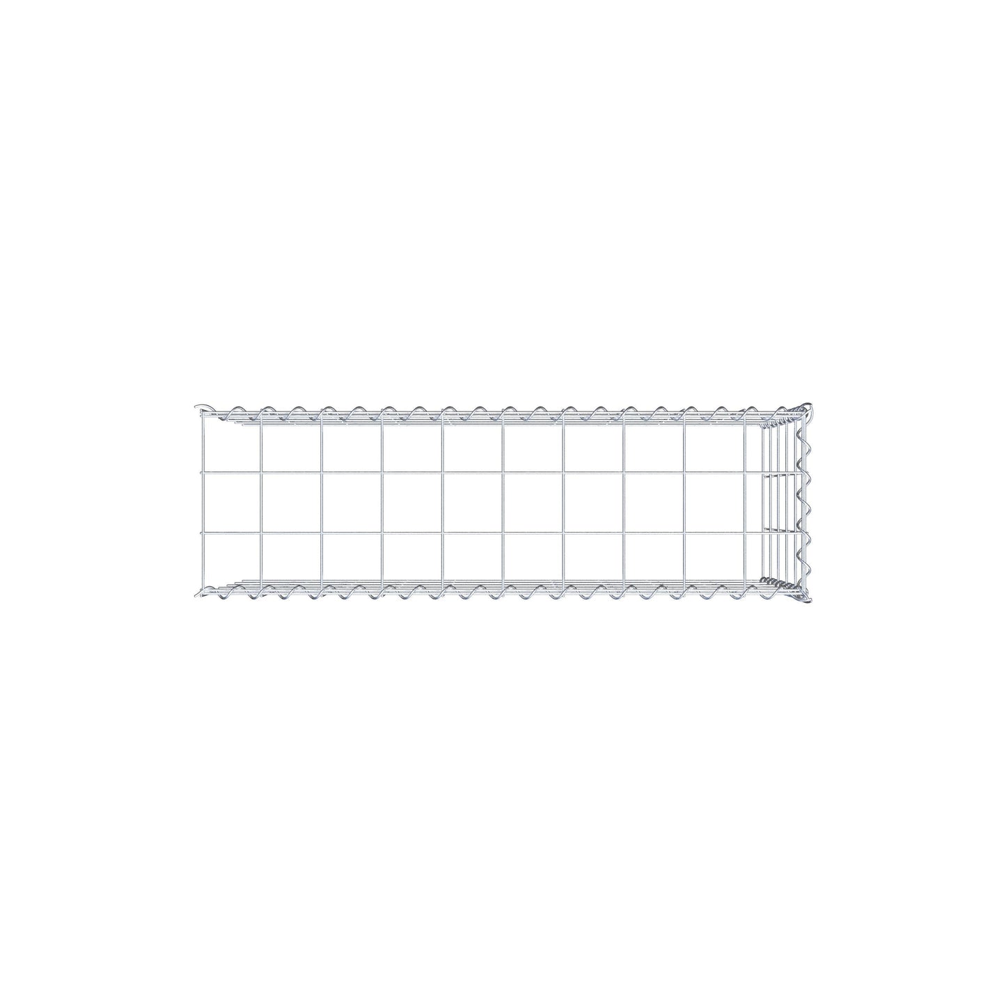 Anbaugabione Typ 4 100 cm x 50 cm x 30 cm (L x H x T), Maschenweite 10 cm x 10 cm, Spirale