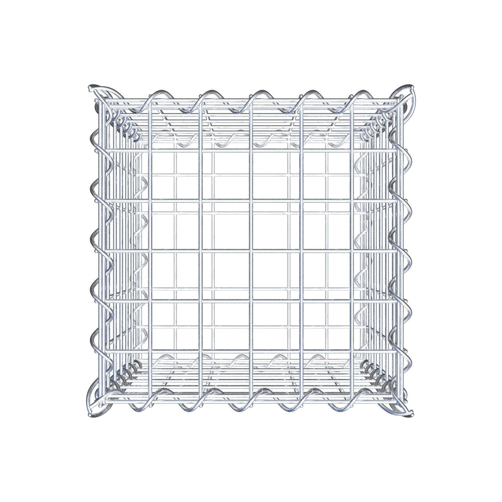 Gabion 30 cm x 30 cm x 30 cm (L x H x D), maskstorlek 5 cm x 5 cm, spiral