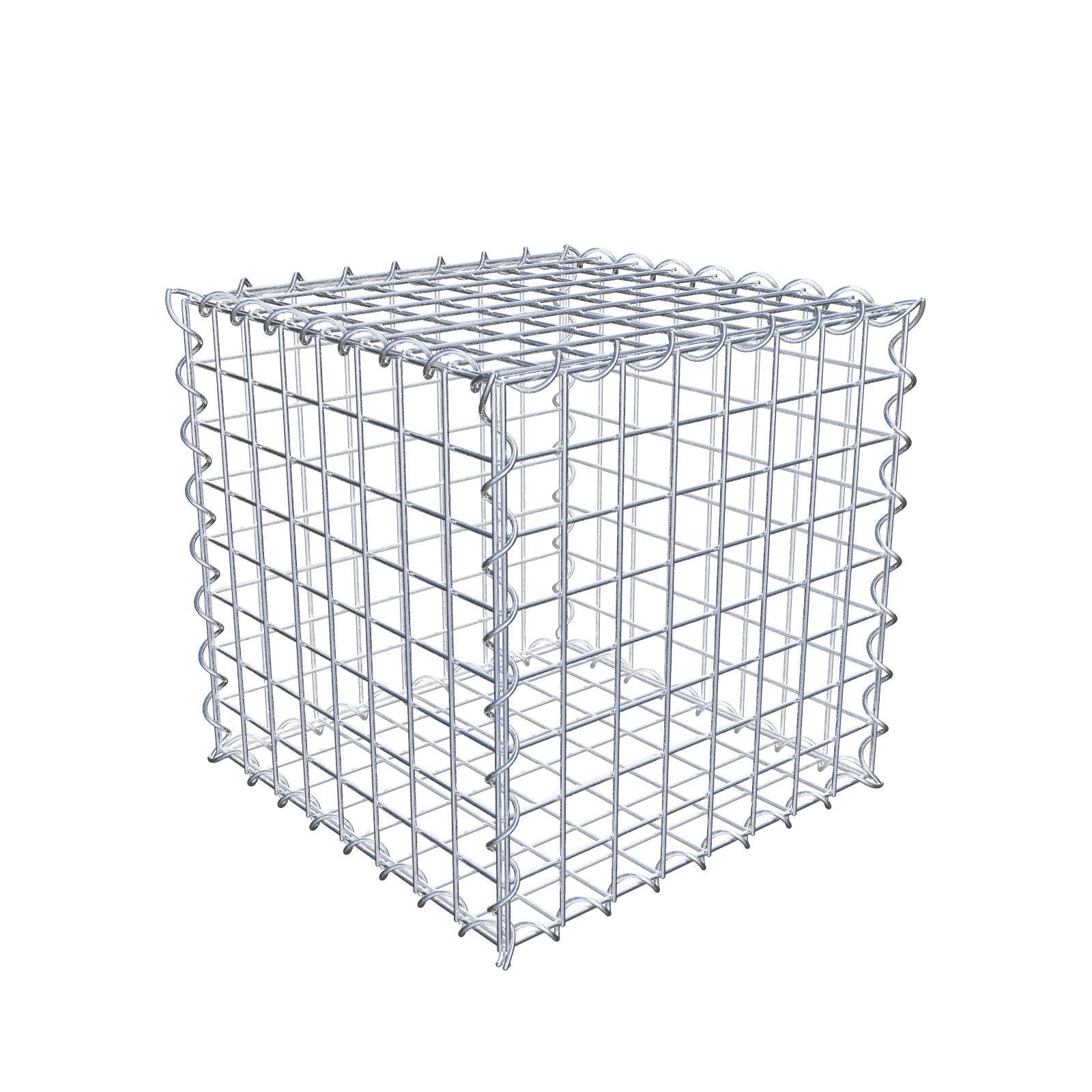 Gabion 40 cm x 40 cm x 40 cm (L x H x D), mesh size 5 cm x 5 cm, spiral