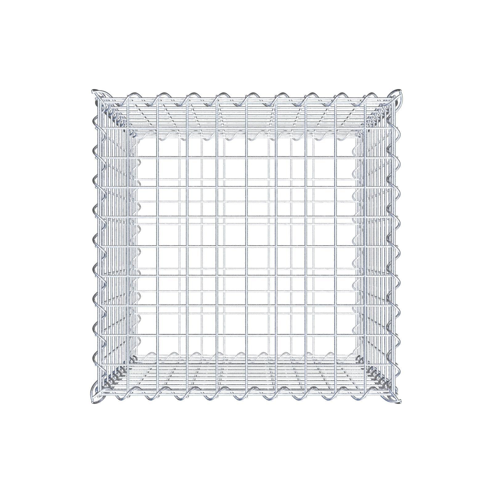 Gabion 50 cm x 50 cm x 50 cm (L x H x D), maskstorlek 5 cm x 5 cm, spiral
