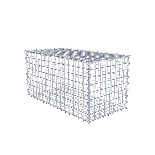 Gabion 80 cm x 40 cm x 40 cm (L x H x D), mesh size 5 cm x 5 cm, spiral