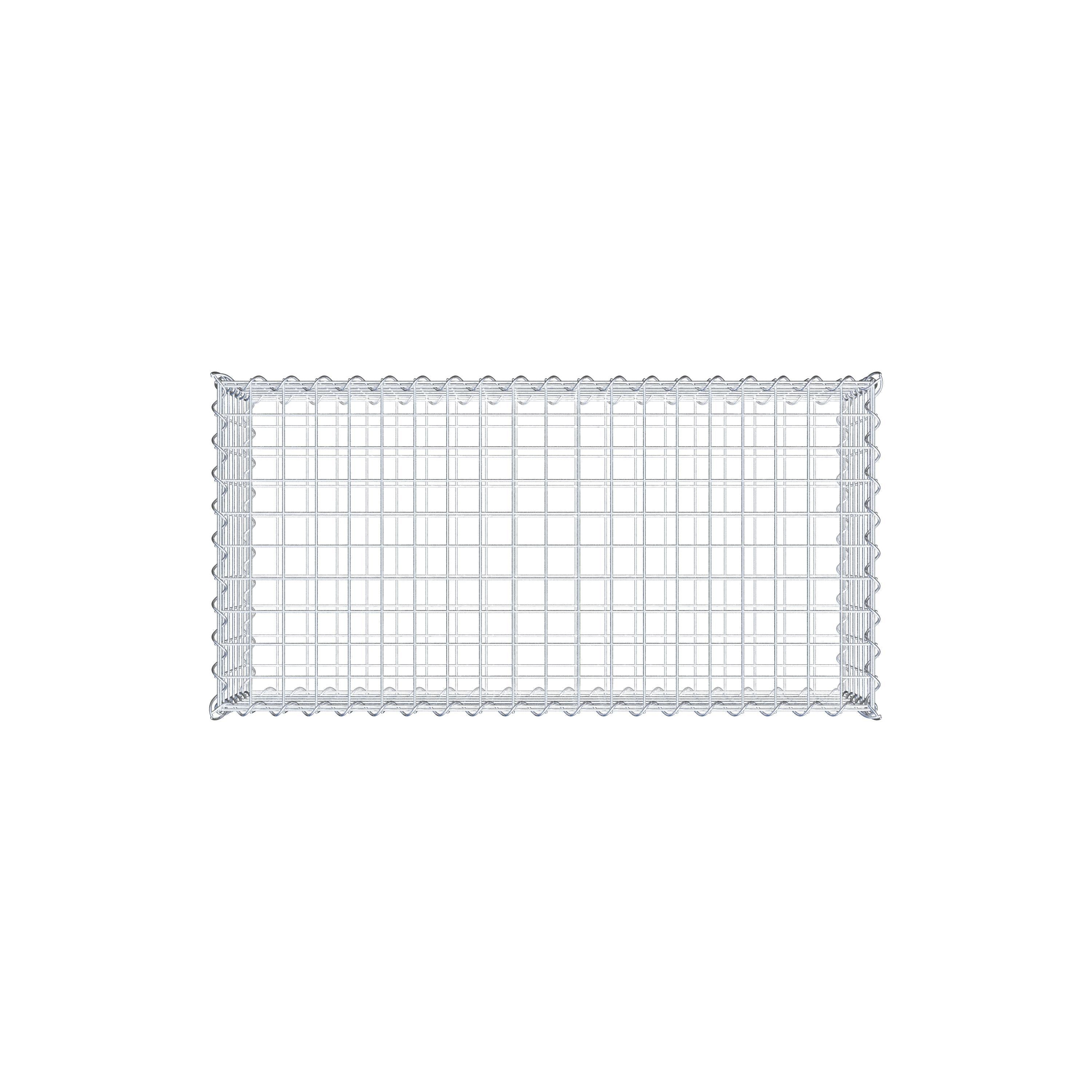 Gabion 100 cm x 30 cm x 50 cm (L x H x D), mesh size 5 cm x 5 cm, spiral
