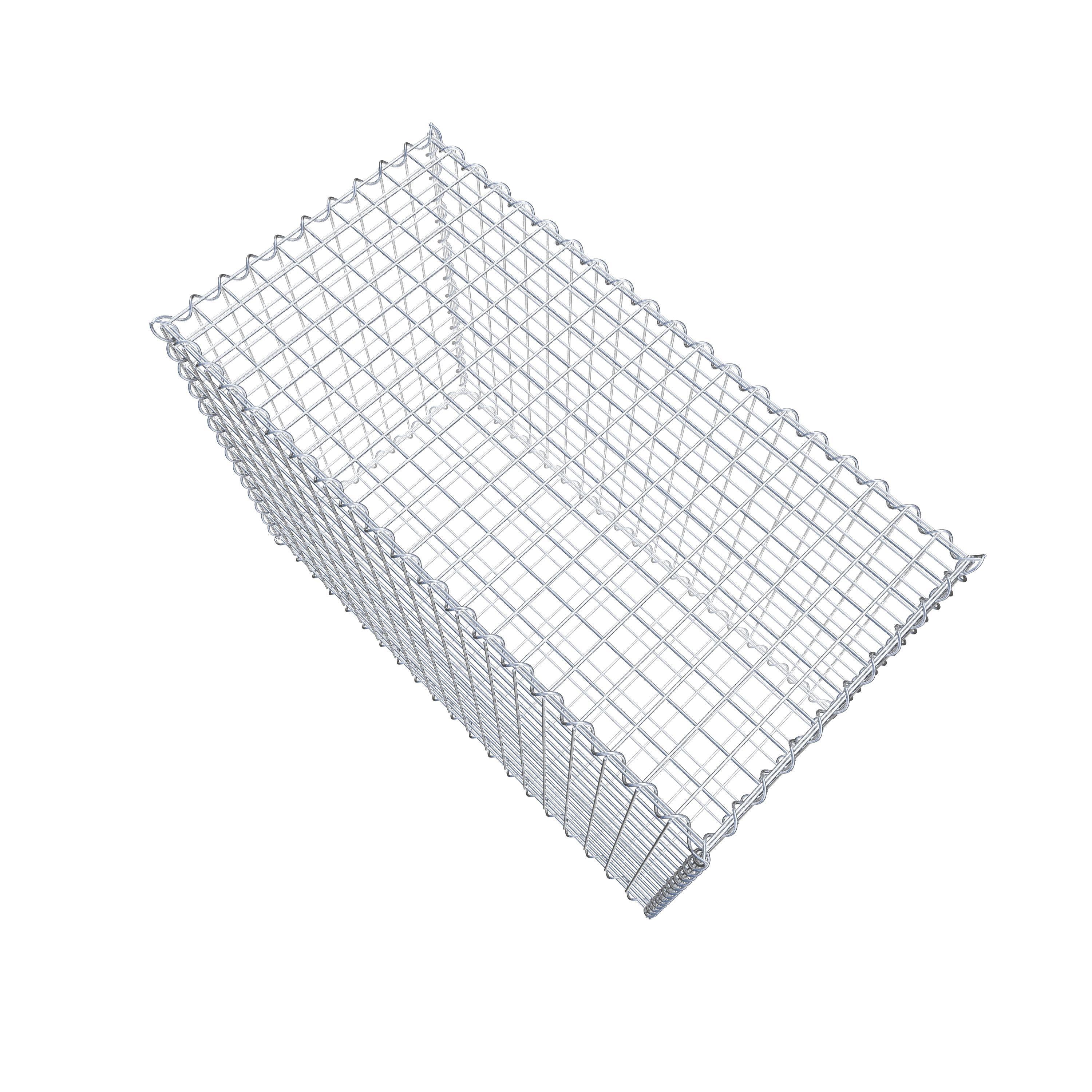 Gabion 100 cm x 70 cm x 50 cm (L x H x P), mailles 5 cm x 5 cm, spirale