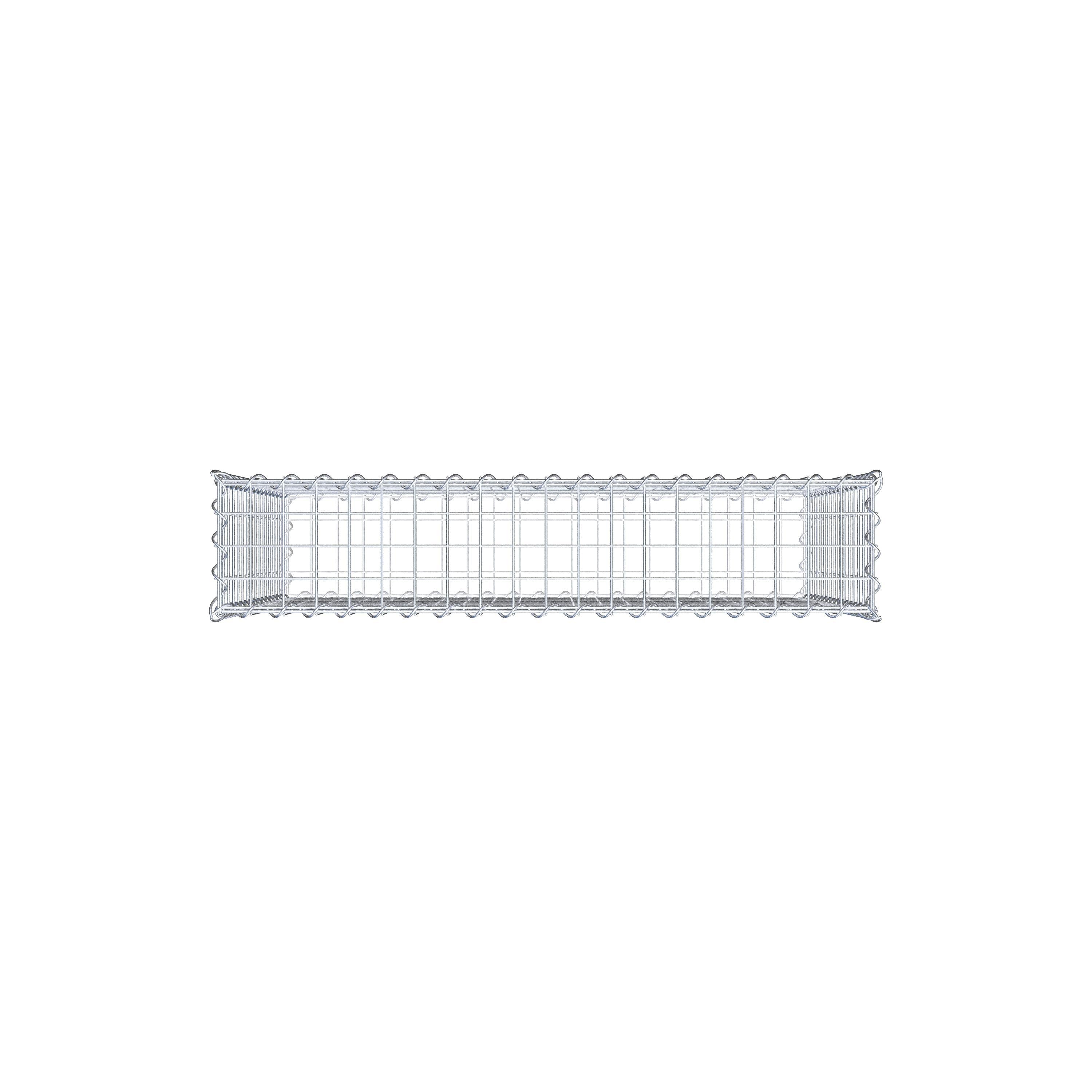 Gabion 100 cm x 80 cm x 20 cm (L x H x D), maskstorlek 5 cm x 5 cm, spiral