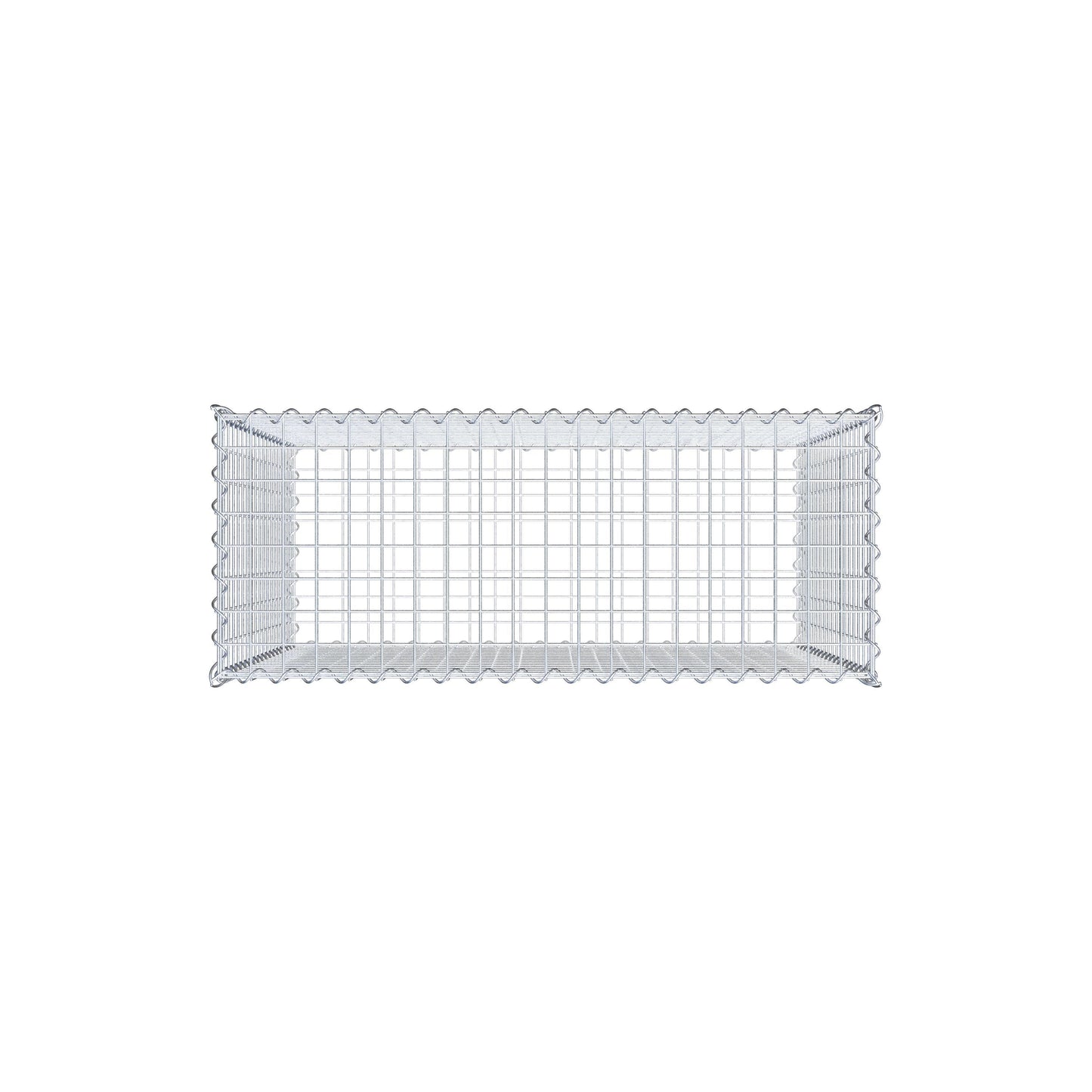 Gabion 100 cm x 90 cm x 40 cm (L x H x P), mailles 5 cm x 5 cm, spirale