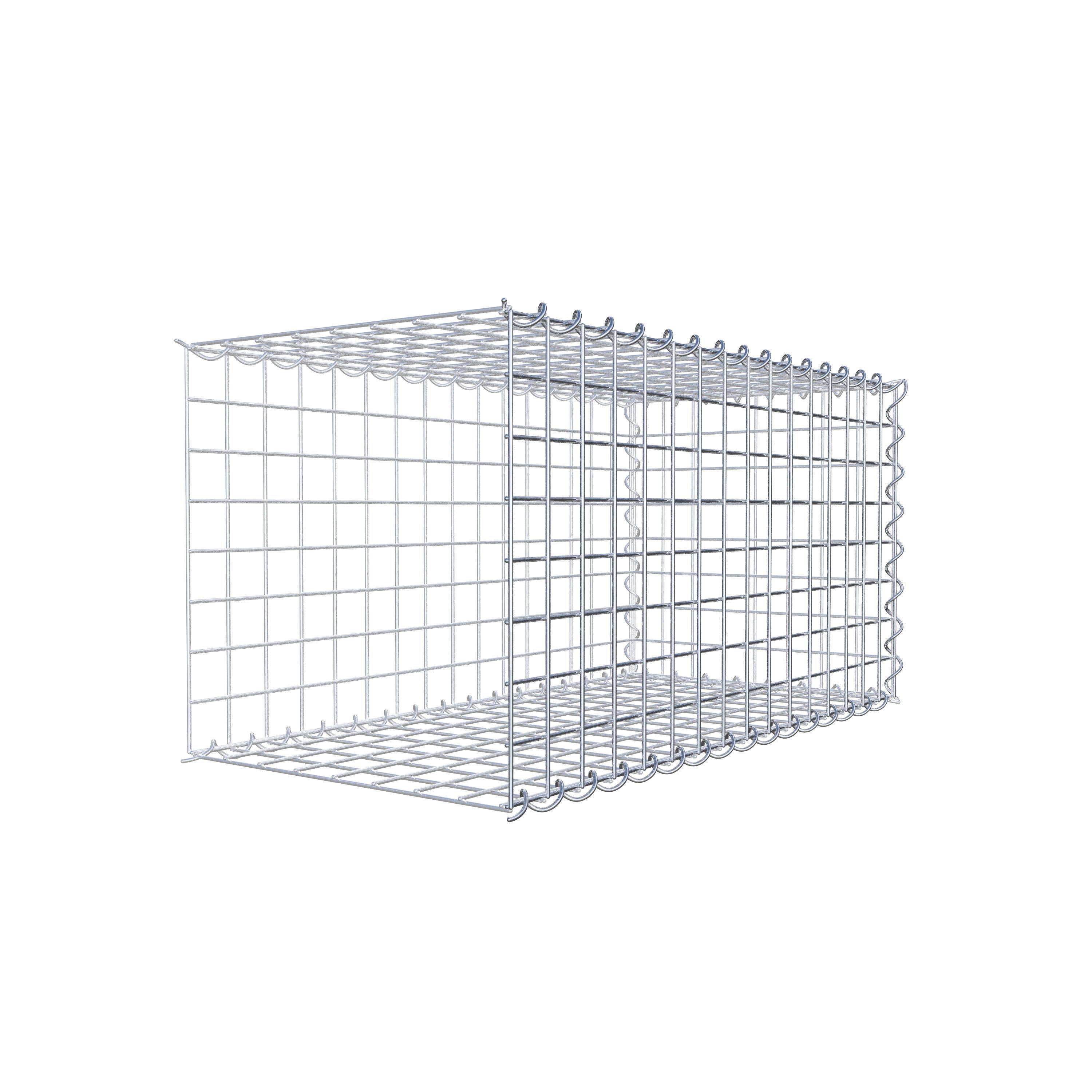 Gabbione aggiuntivo tipo 2 80 cm x 40 cm x 40 cm (L x H x P), dimensione maglia 5 cm x 5 cm, a spirale