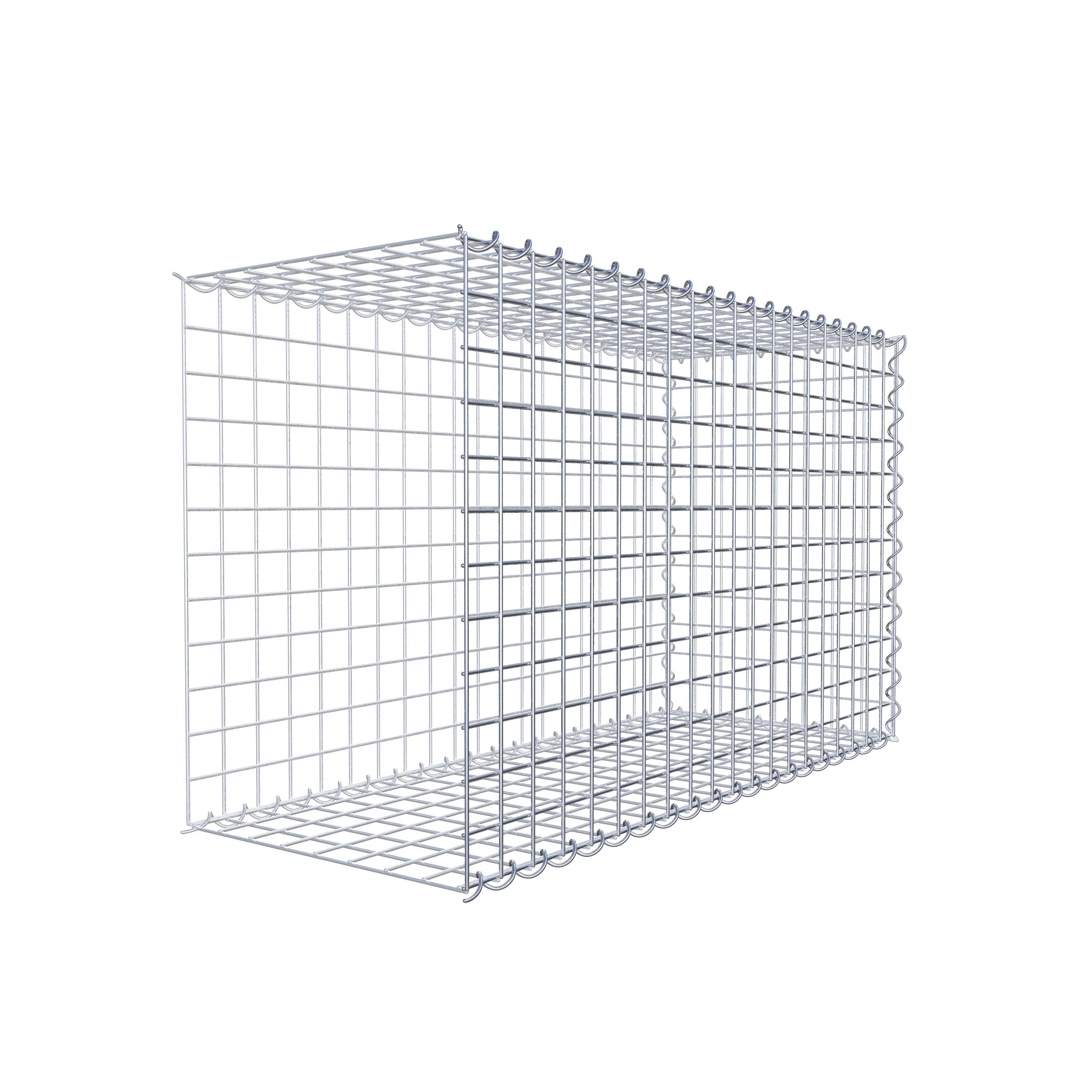 Gabion rapporté type 2 100 cm x 60 cm x 40 cm (L x H x P), mailles 5 cm x 5 cm, spirale