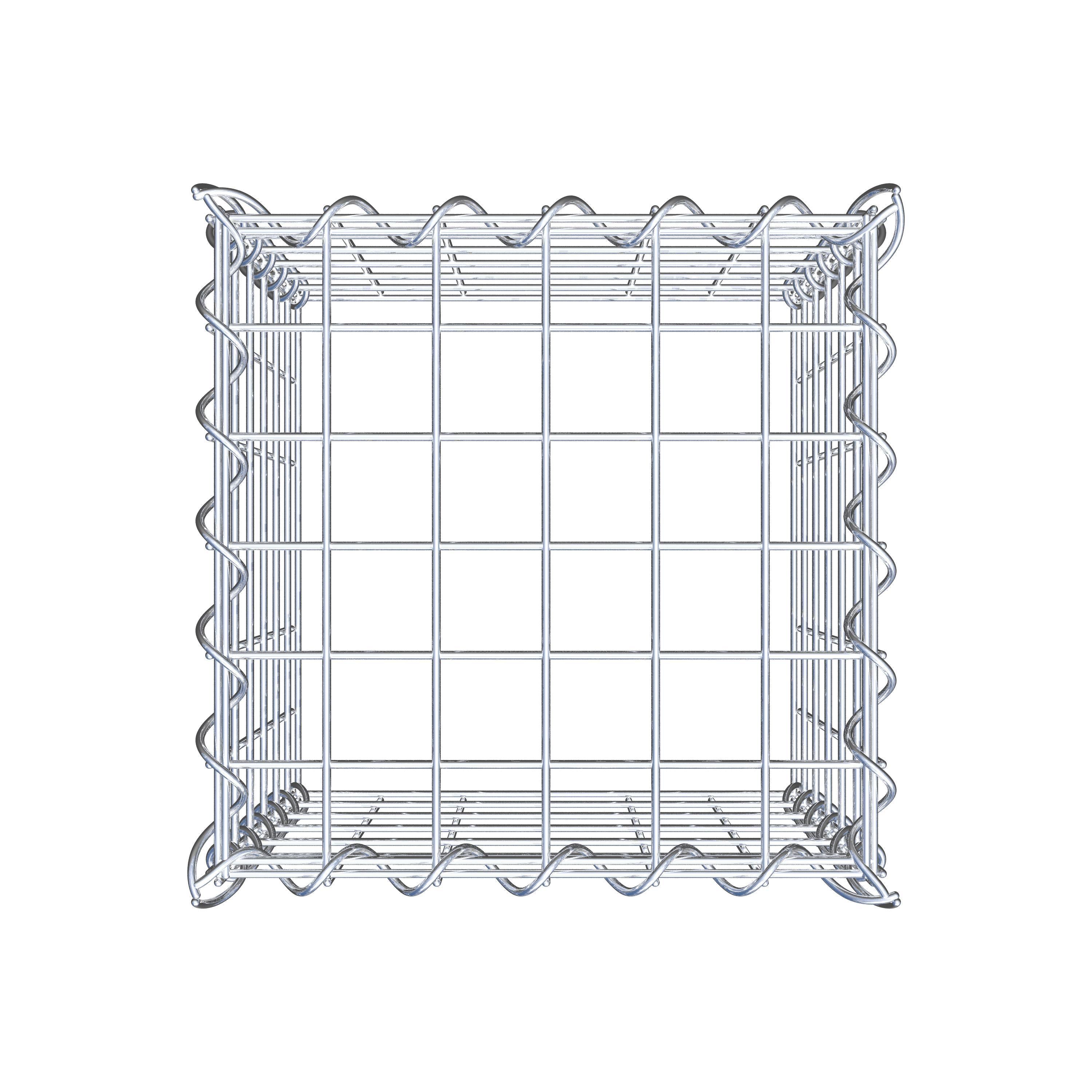 Grown-on gabion type 3 30 cm x 30 cm x 30 cm (L x H x D), mesh size 5 cm x 5 cm, spiral