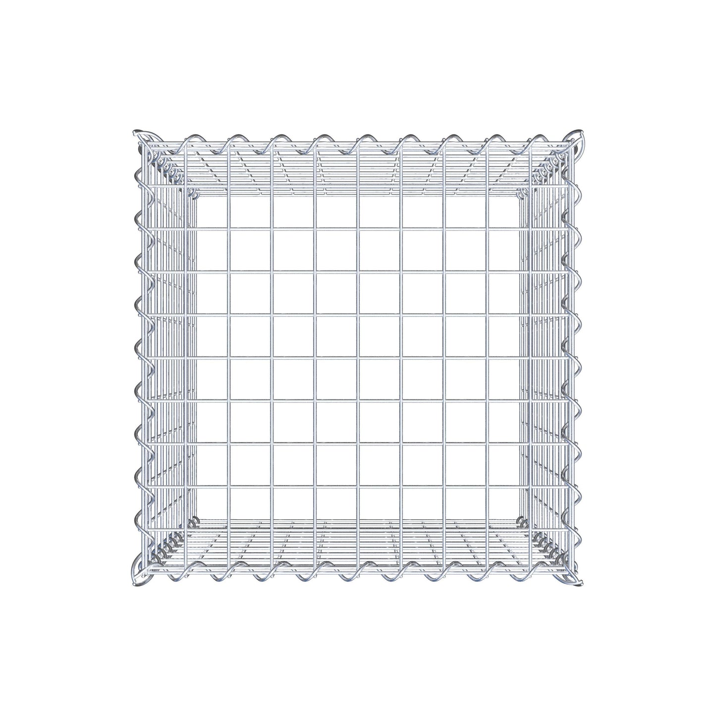 Opvokset gabion type 3 50 cm x 50 cm x 50 cm (L x H x D), maskestørrelse 5 cm x 5 cm, spiral