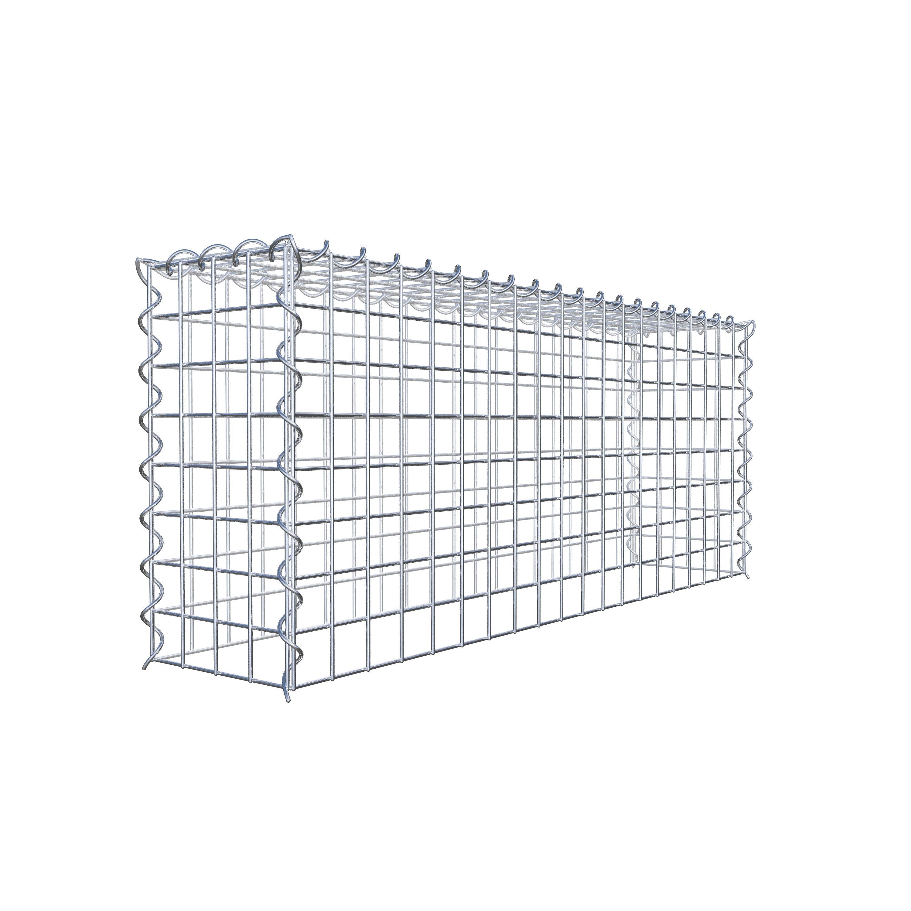 Add-on schanskorf type 3 100 cm x 40 cm x 20 cm (L x H x D), maaswijdte 5 cm x 5 cm, spiraalvormig